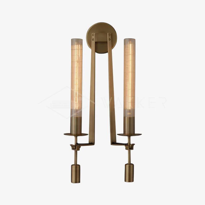 Настенный светильник French Classicism Plug-in - ∅12см x 71см, черный, прозрачное стекло