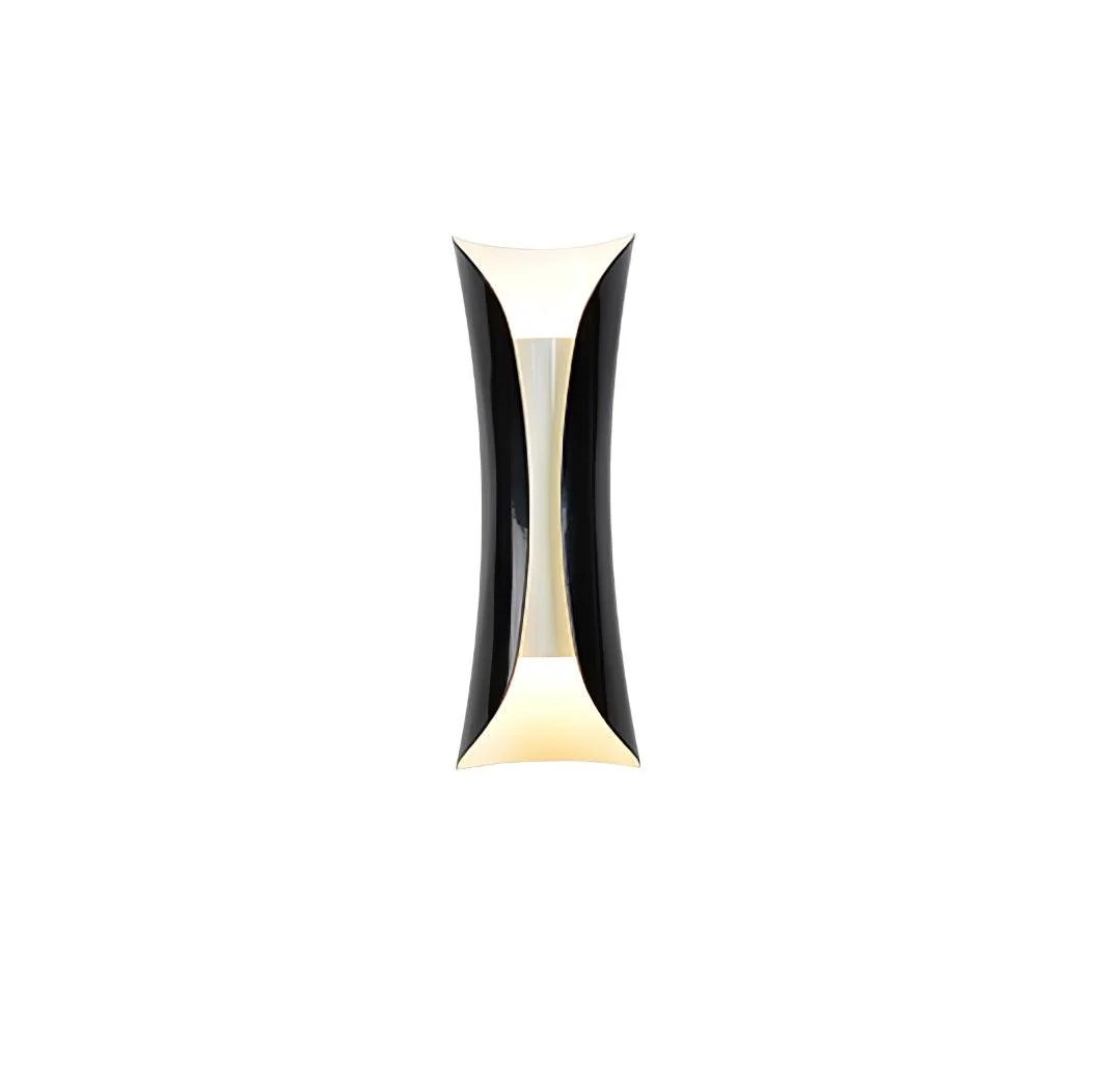 Small Waist Wall Lamp - W 5.3″ x H 13.4″ Set Of 2 / Gold & White