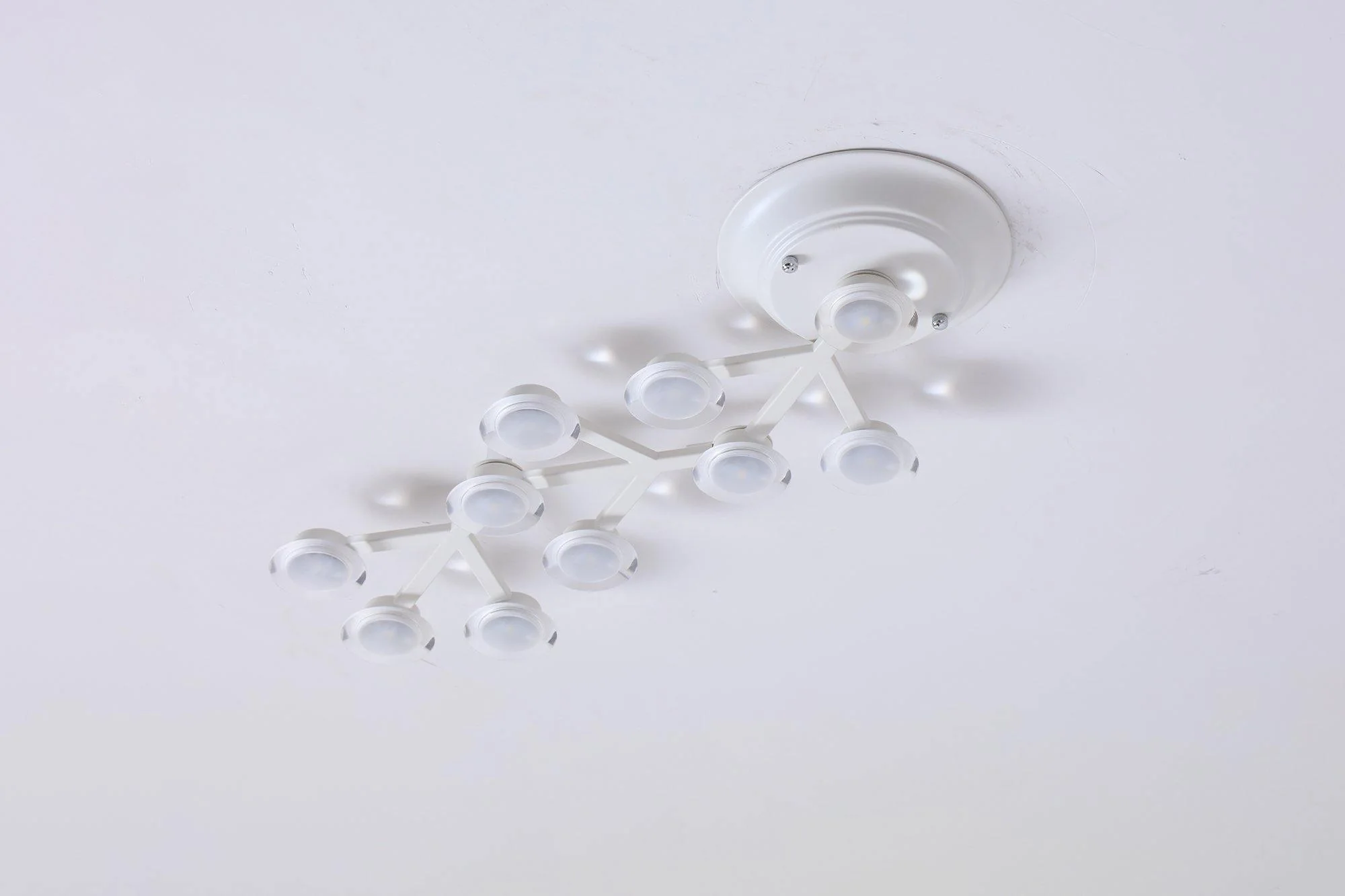 Потолочный светильник LED Net - 37 источников света 145см x 73см, черный, холодный свет