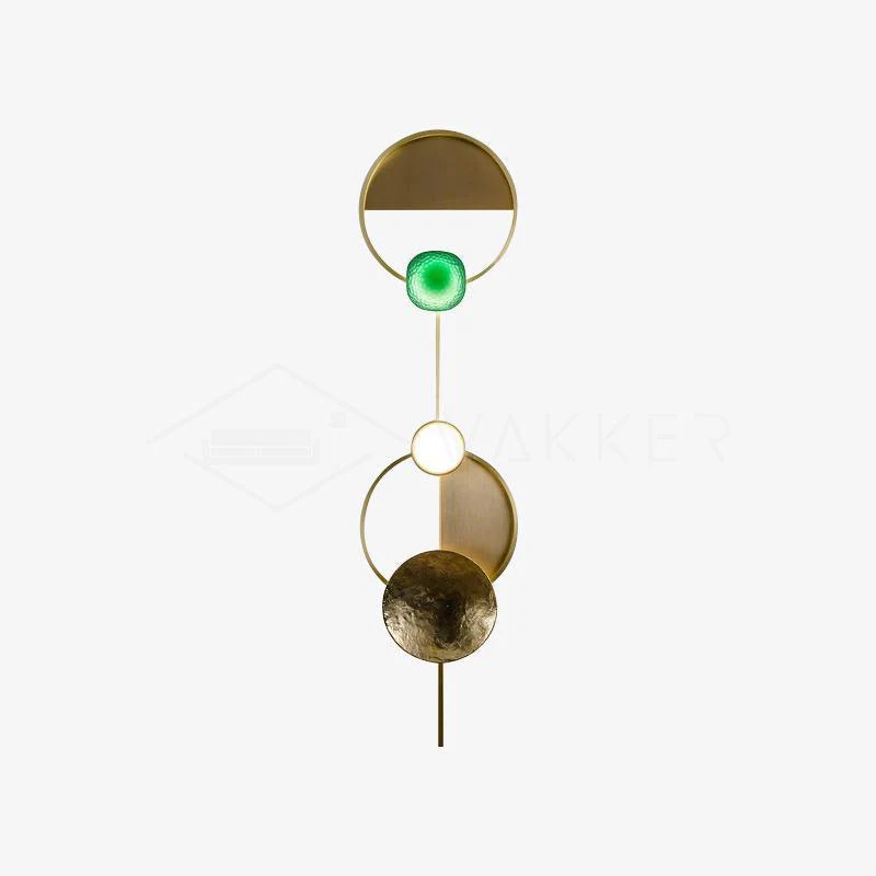 Gemstone Wall Lamp - W 25cm x H 98cm Set of 2 / Warm Light