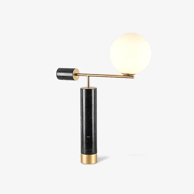 Bendik Ceramic Desk Lamp - ∅ 19.7″ x H 25.2″ / Dia 50cm x H 64cm / Black+Gold / AU plug