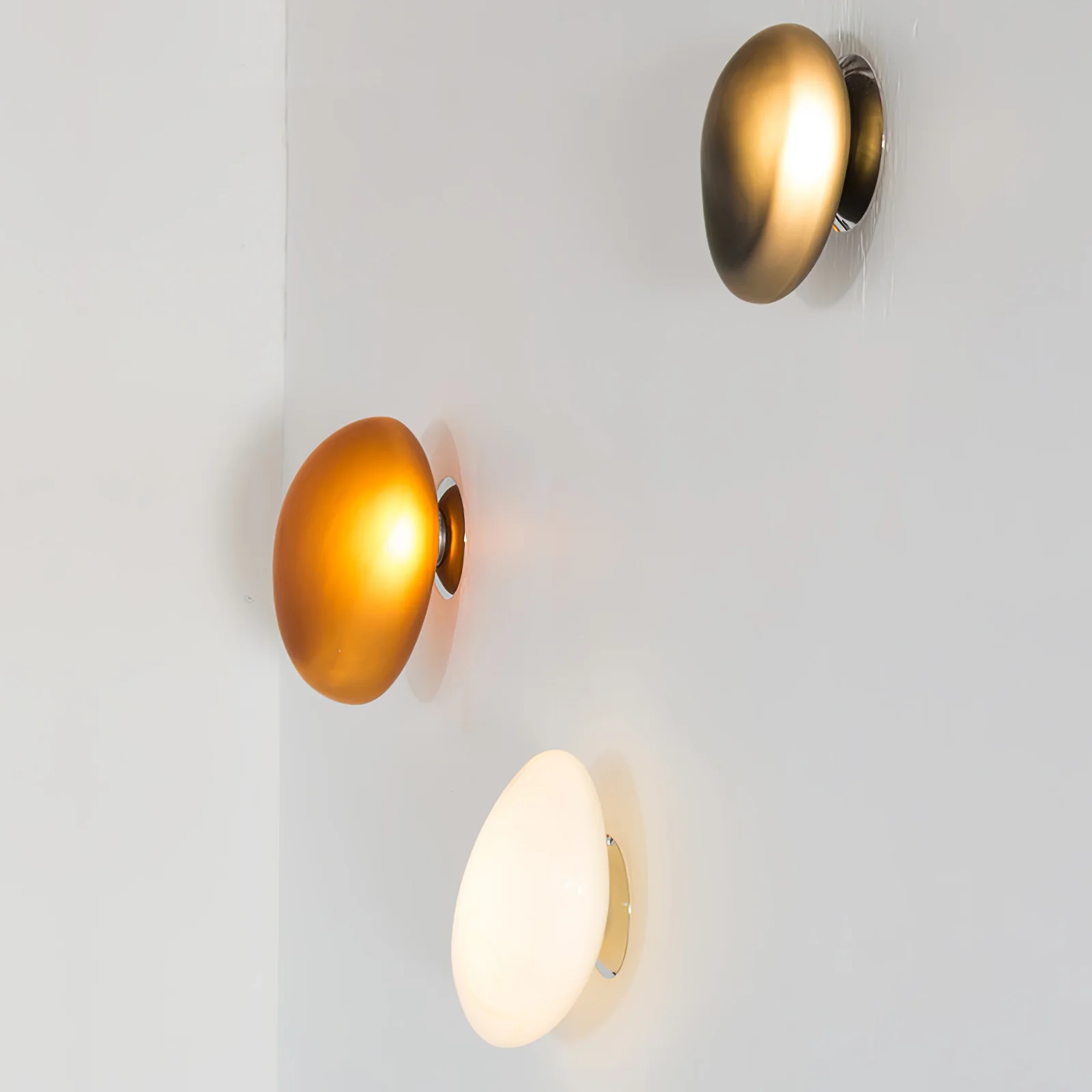 Настенный светильник Bubble Glass - модель C, ∅20см x 30см, зеленый, теплый свет, диммер