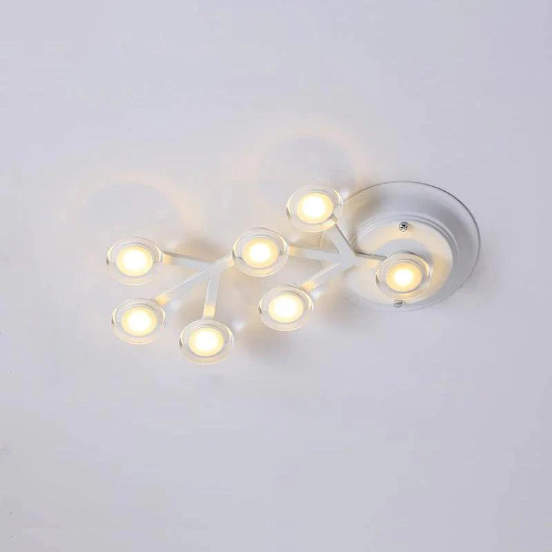 Потолочный светильник LED Net - 37 источников света 145см x 73см, черный, холодный свет