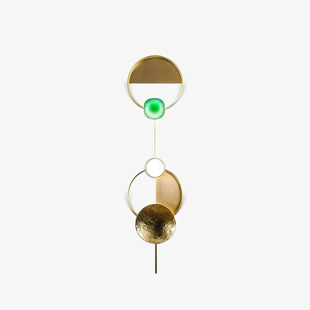 Gemstone Wall Lamp - W 25cm x H 98cm Set of 2 / Warm Light