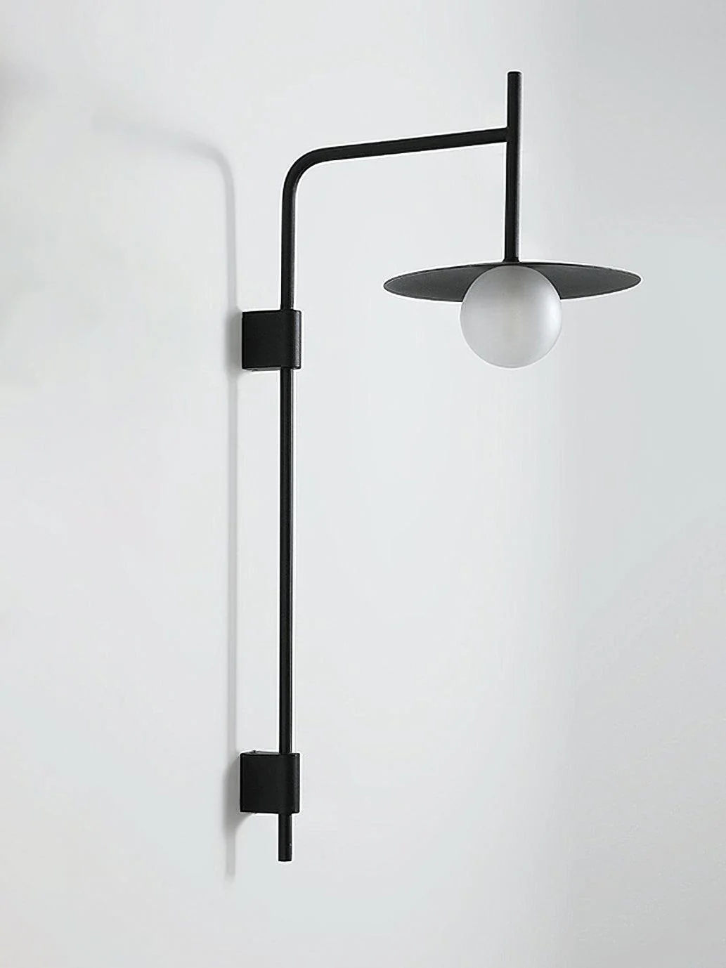Настенный светильник Gea Swing Arm - ∅25см x 80см, черный