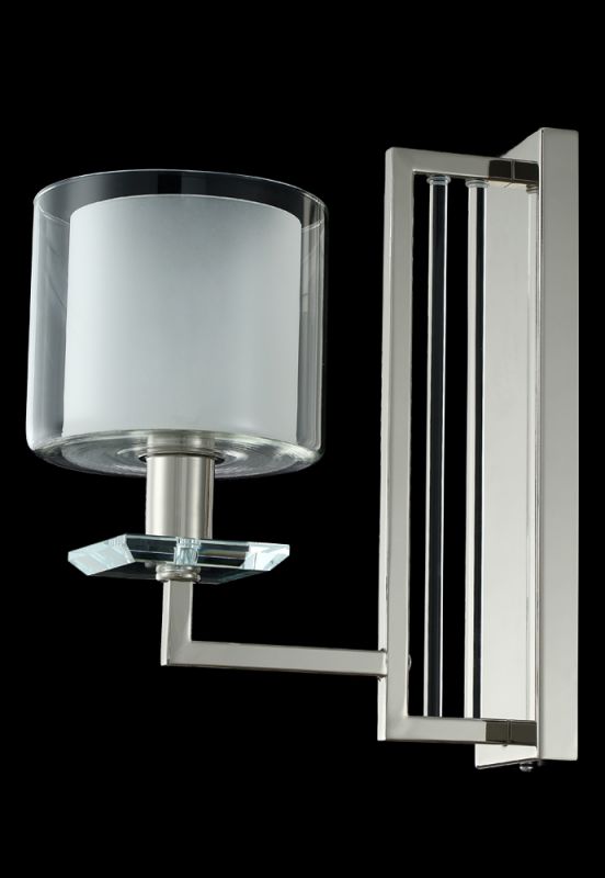 Бра Crystal Lux NICOLAS NICOLAS AP1 NICKEL/WHITE