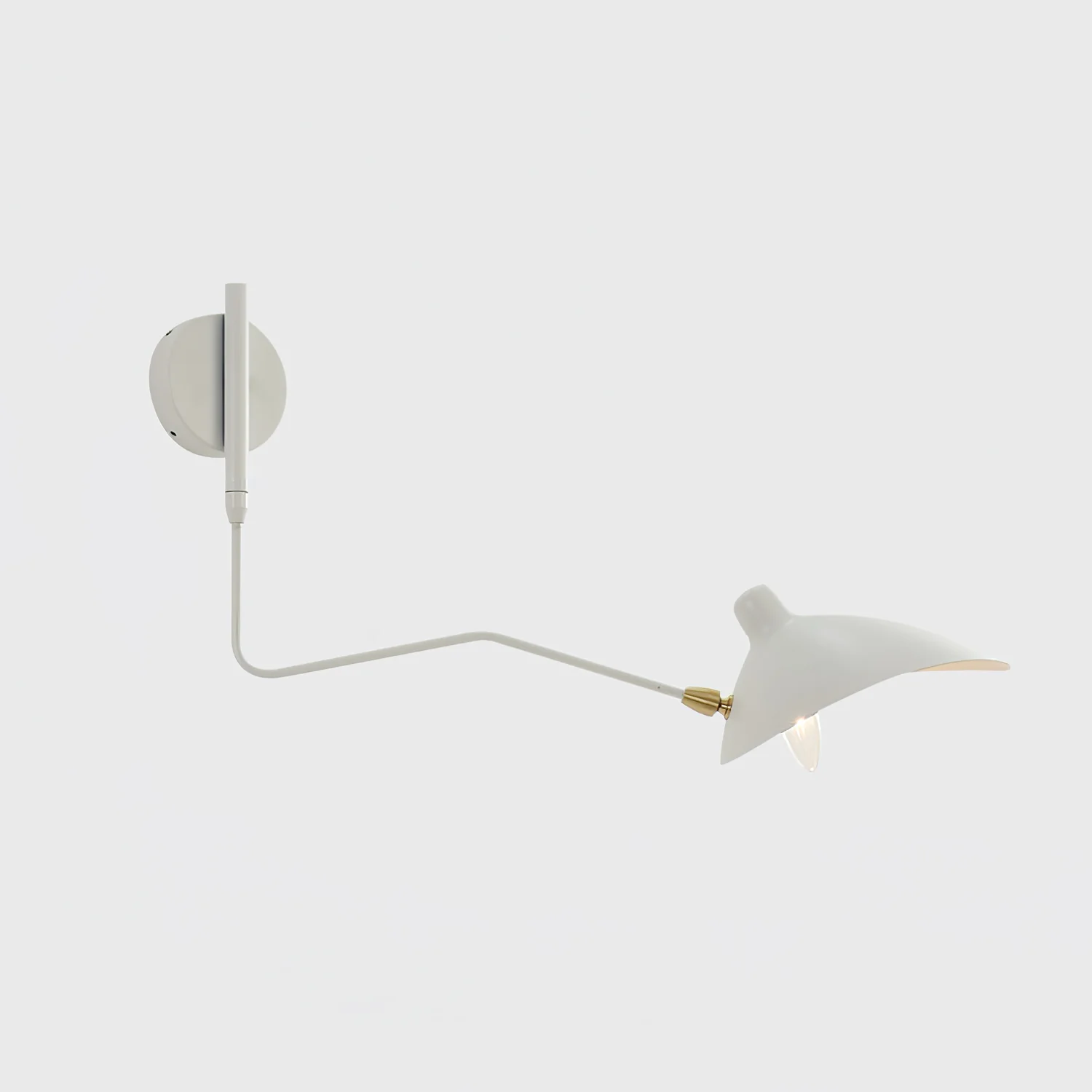 Serge Mouille Wall Sconce - L 47.2″ x H 15.8″ / L 120cm x H 40cm Set of 2 / White