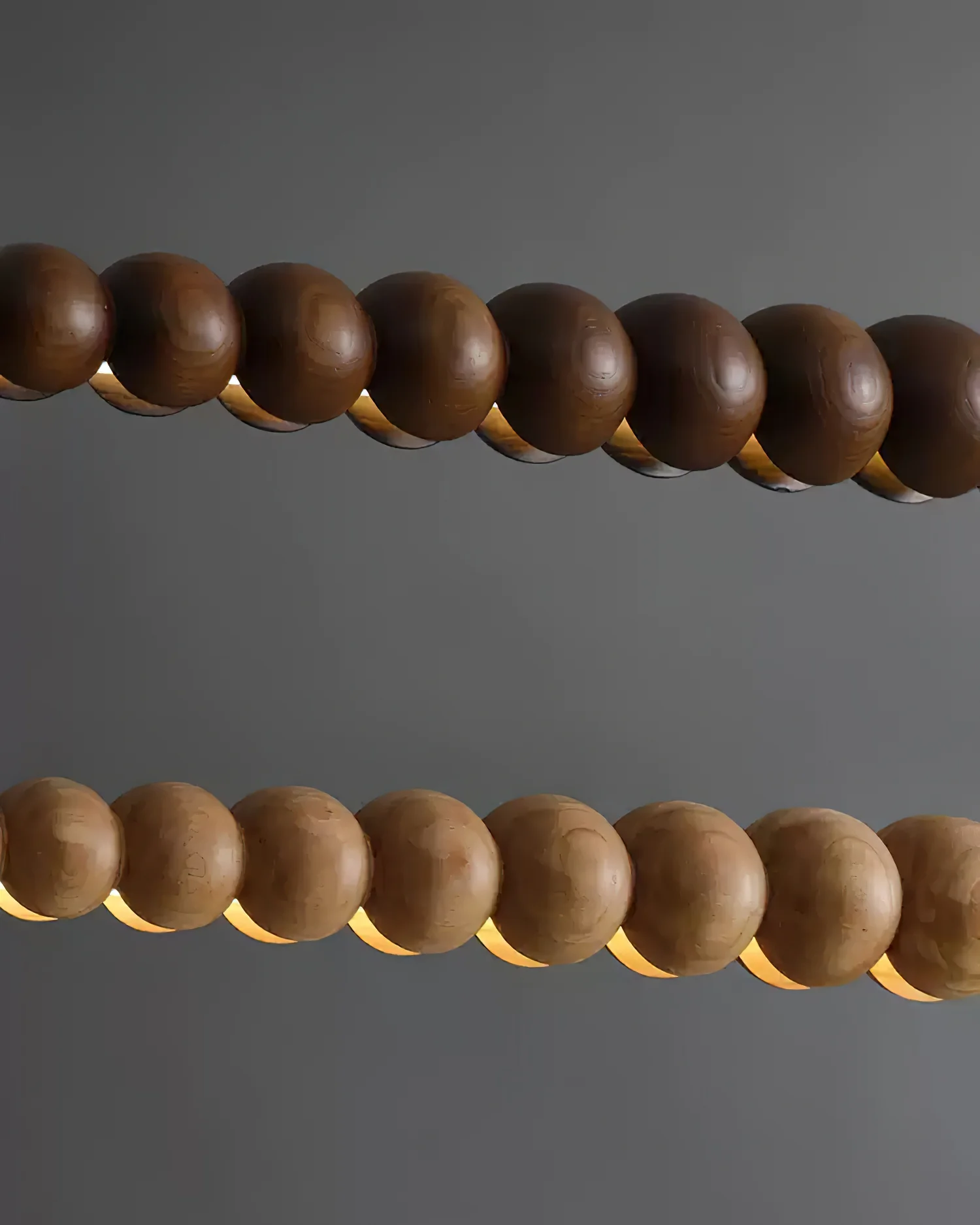 Подвесной светильник Woodline Orb - 140см x 8см, дерево, теплый свет