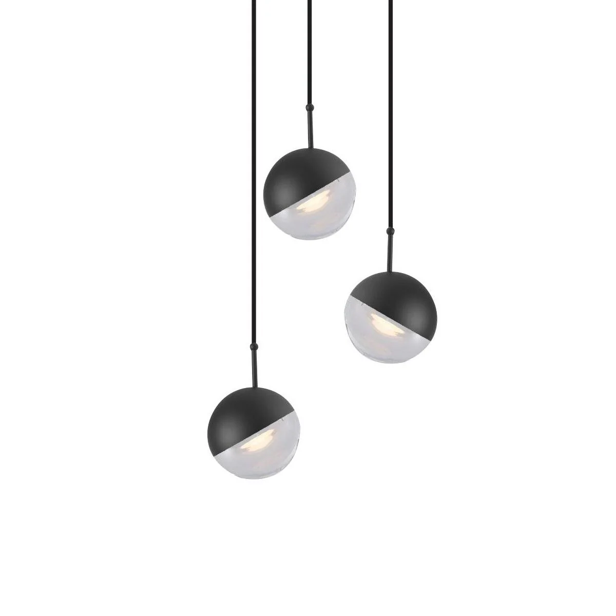 Подвесной светильник Restaurant Art LED - 5 плафонов ∅70см x 200см, розовое золото, теплый свет