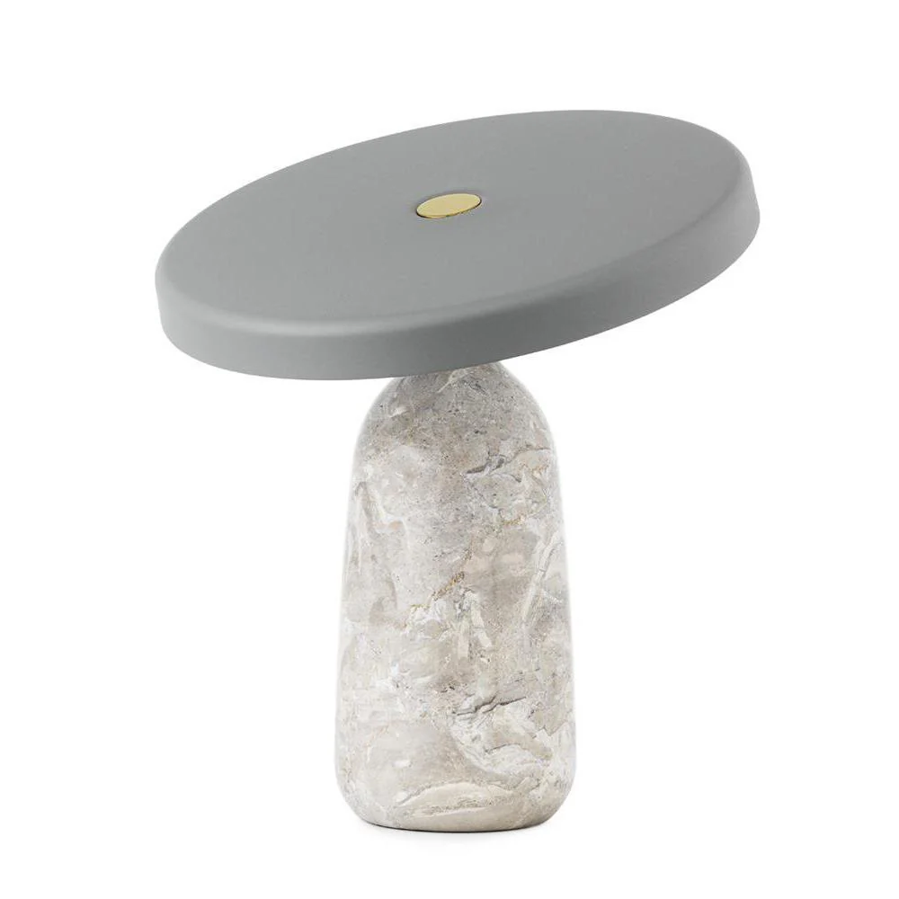 Eddy Table Lamp - ∅ 12.6″ x H 13.2″ / Dia 32cm x H 33.6cm / Grey / US plug