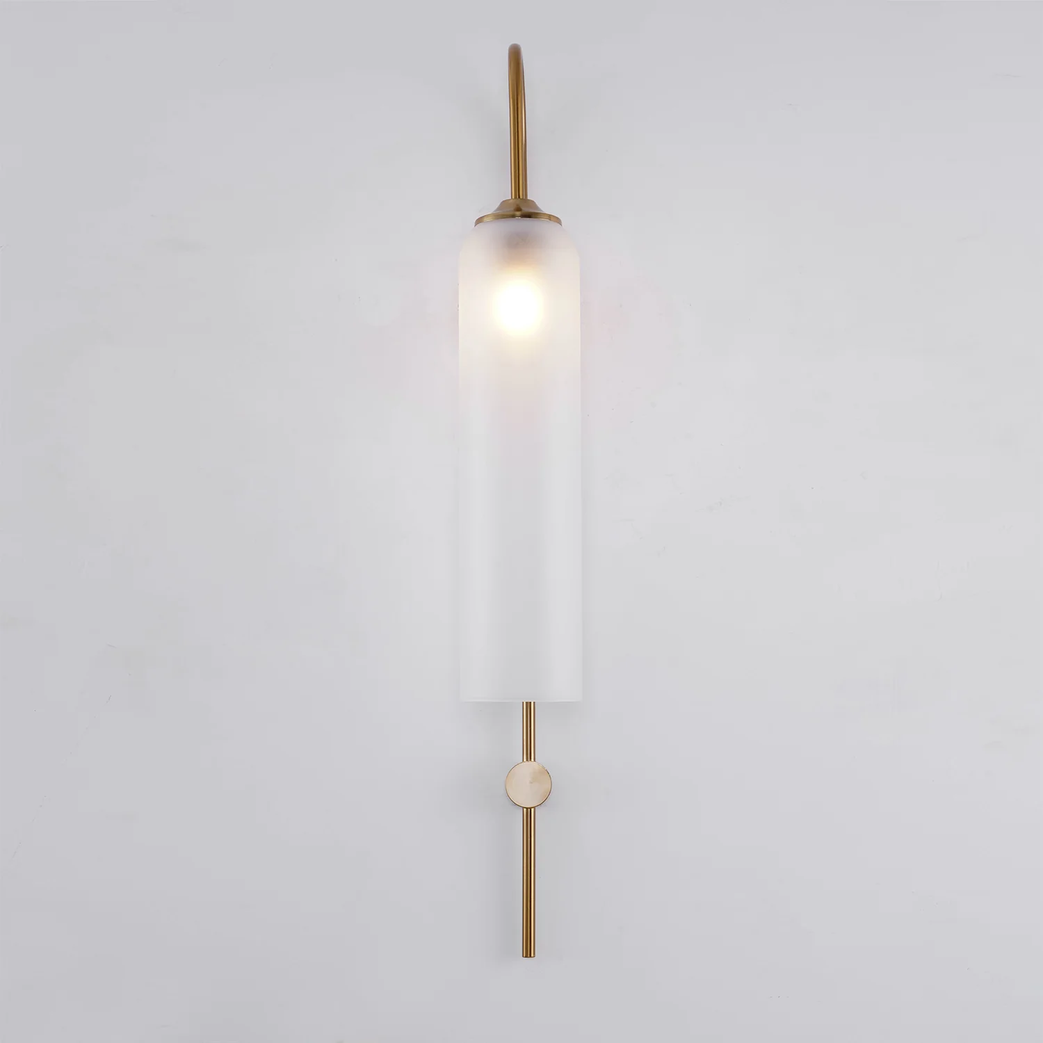 Настенный светильник Modern Glass - 19см x 80см, золотой, прозрачный