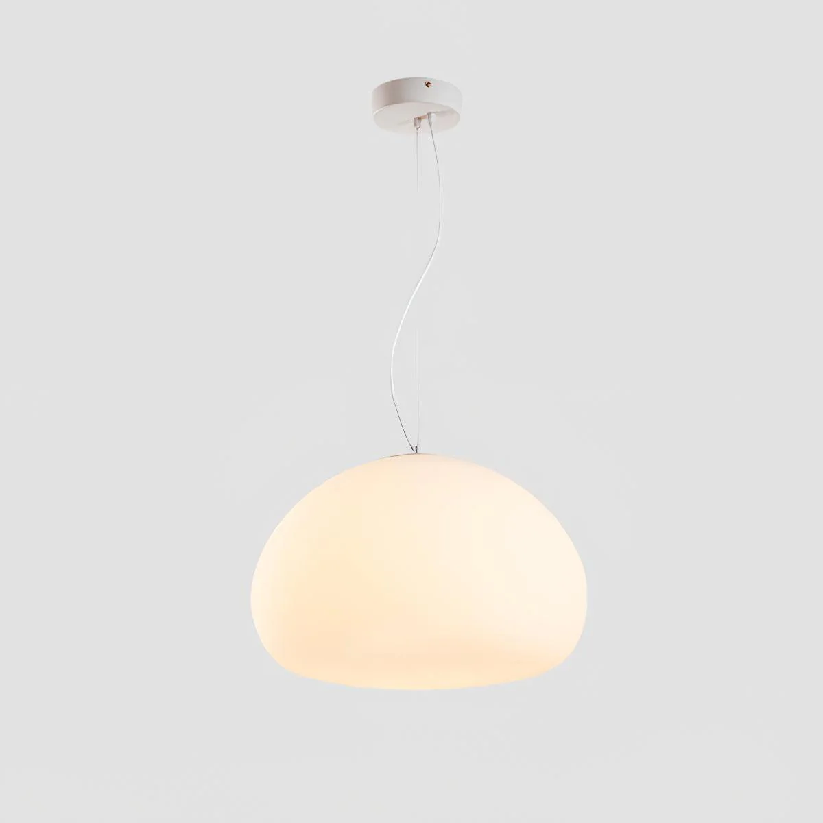 Подвесной светильник Steamed Bun - ∅23см x 150см, белый