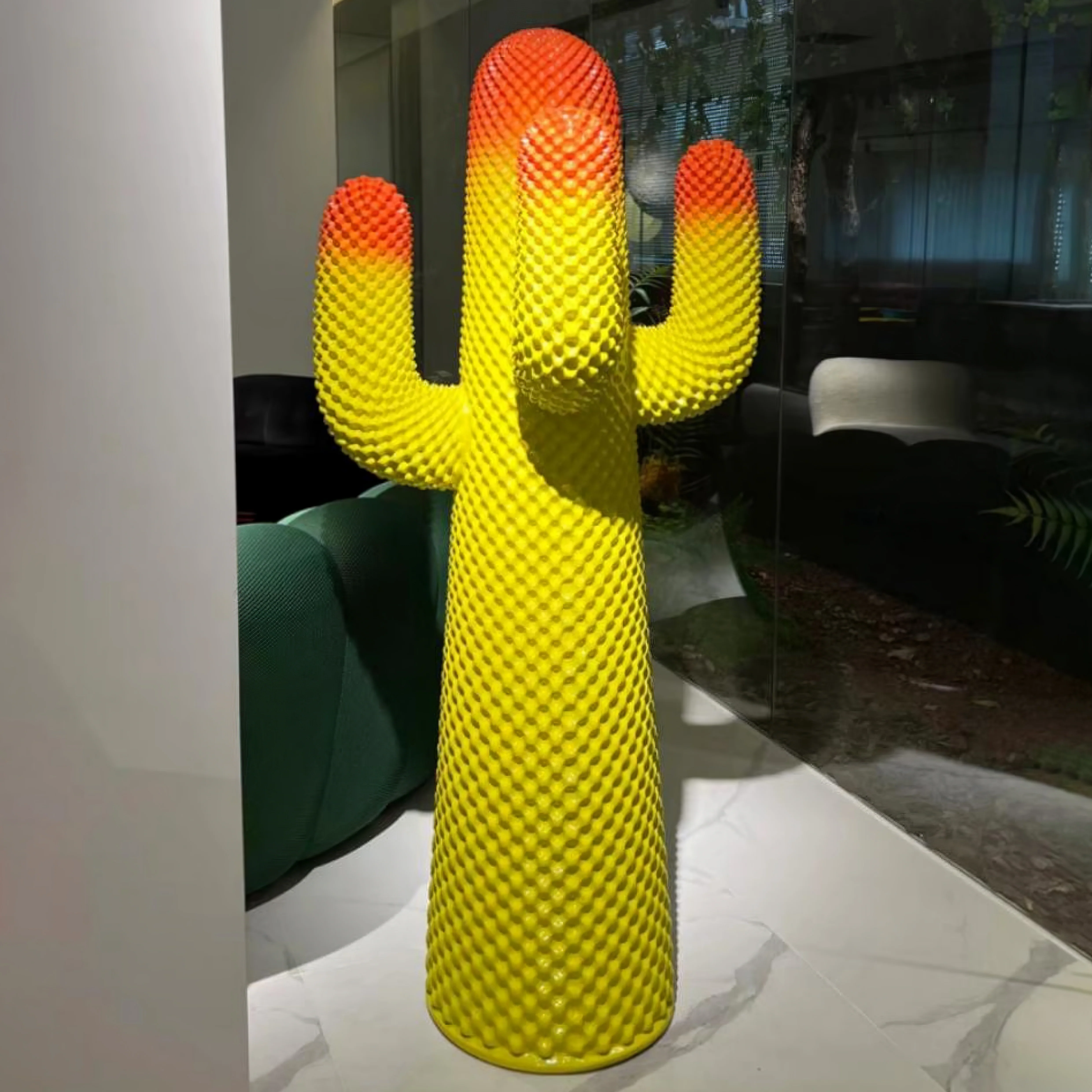 Вешалка для одежды Mello Sculptural Cactus - ∅65см x 60см x 150см, белый