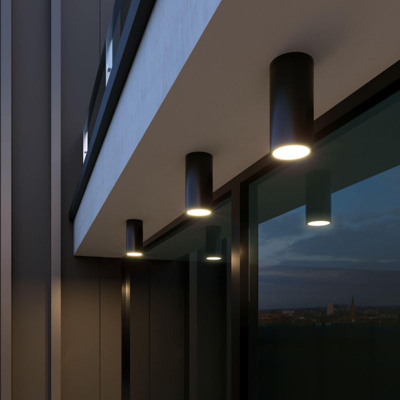 Накладной светодиодный влагозащищенный светильник Elektrostandart Light LED IP65 35129/H черный