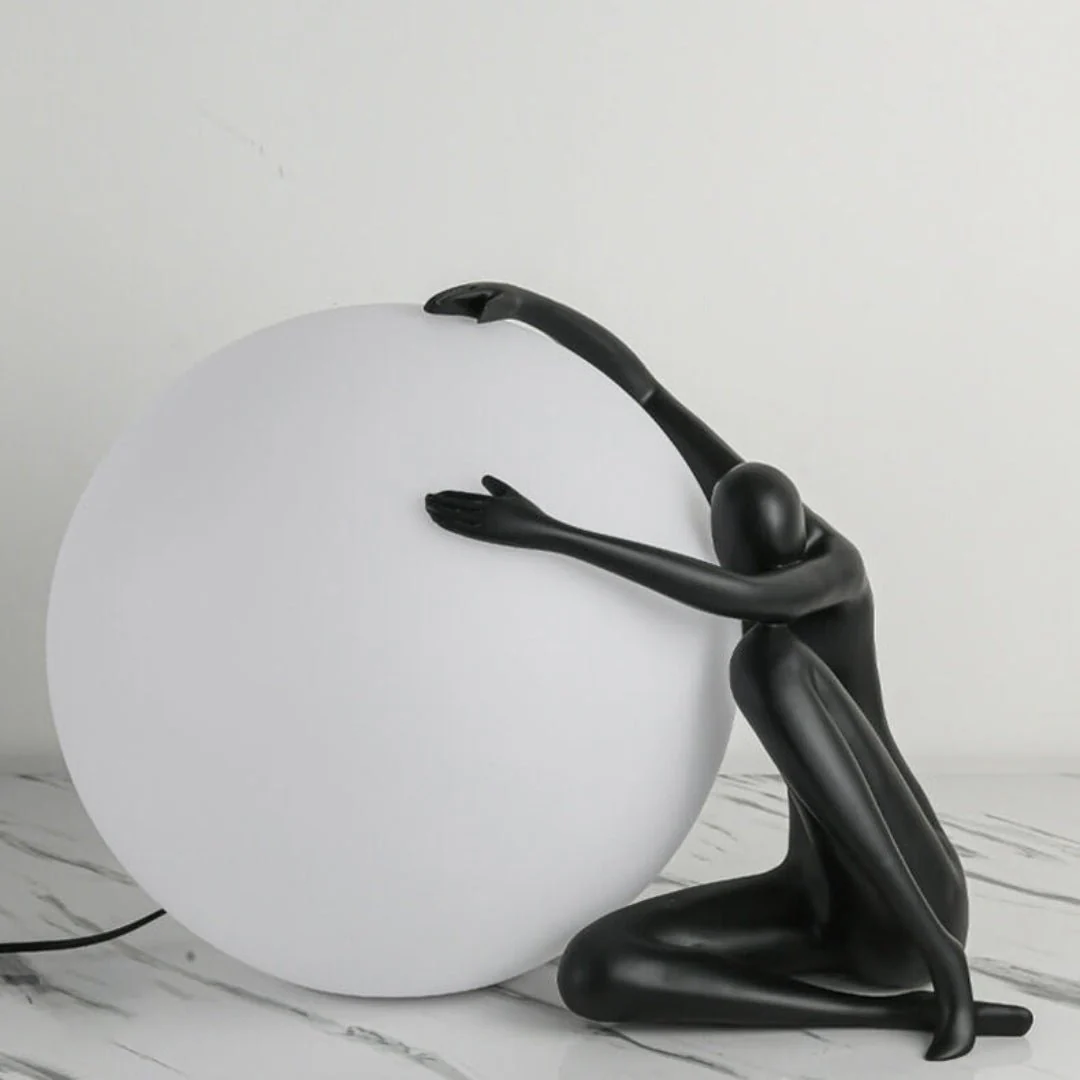 Настольный светильник Humanoid Ball Holding - ∅50см x 35см, красный
