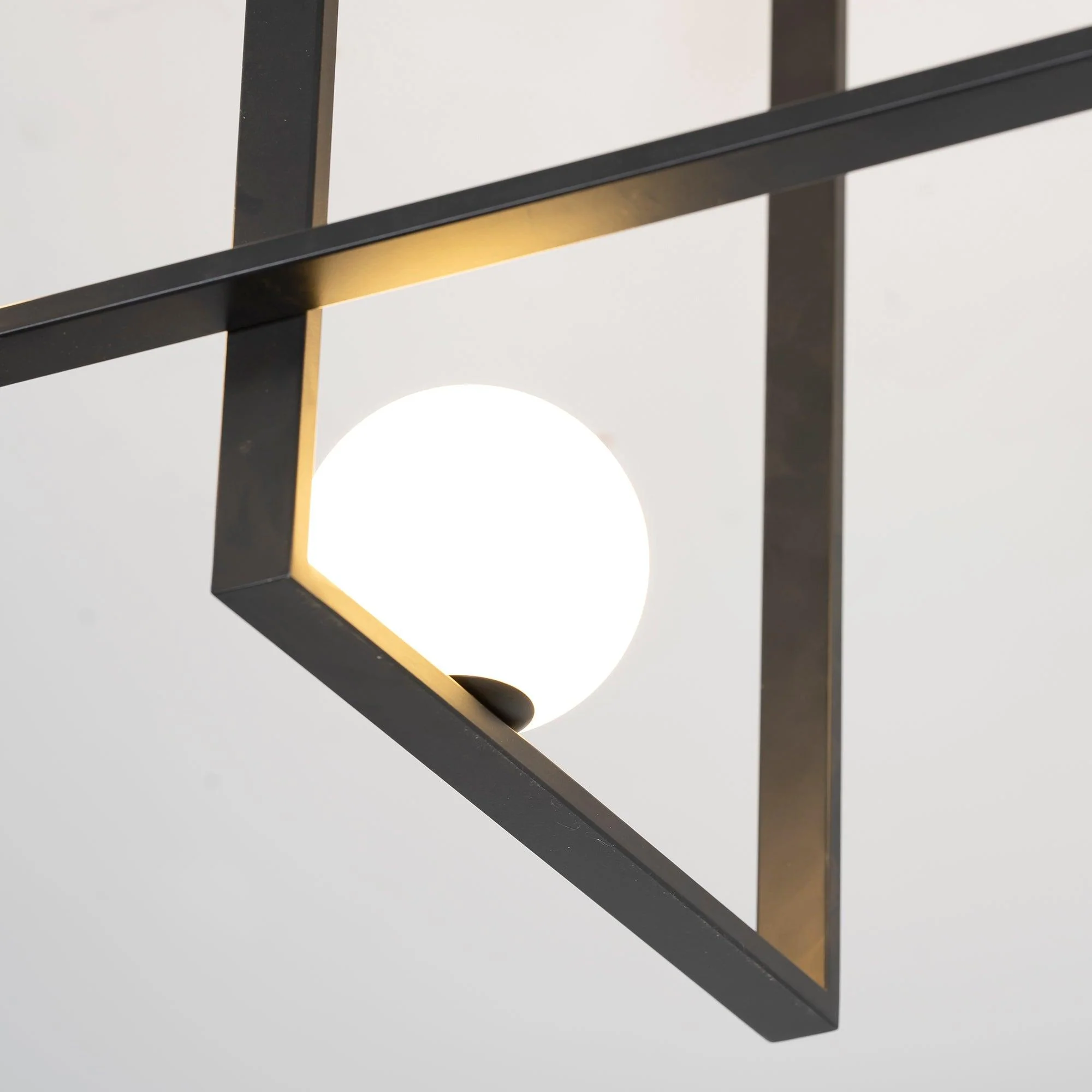 Потолочный светильник Mondrian Glass - 120см x 35см x 50см, медь