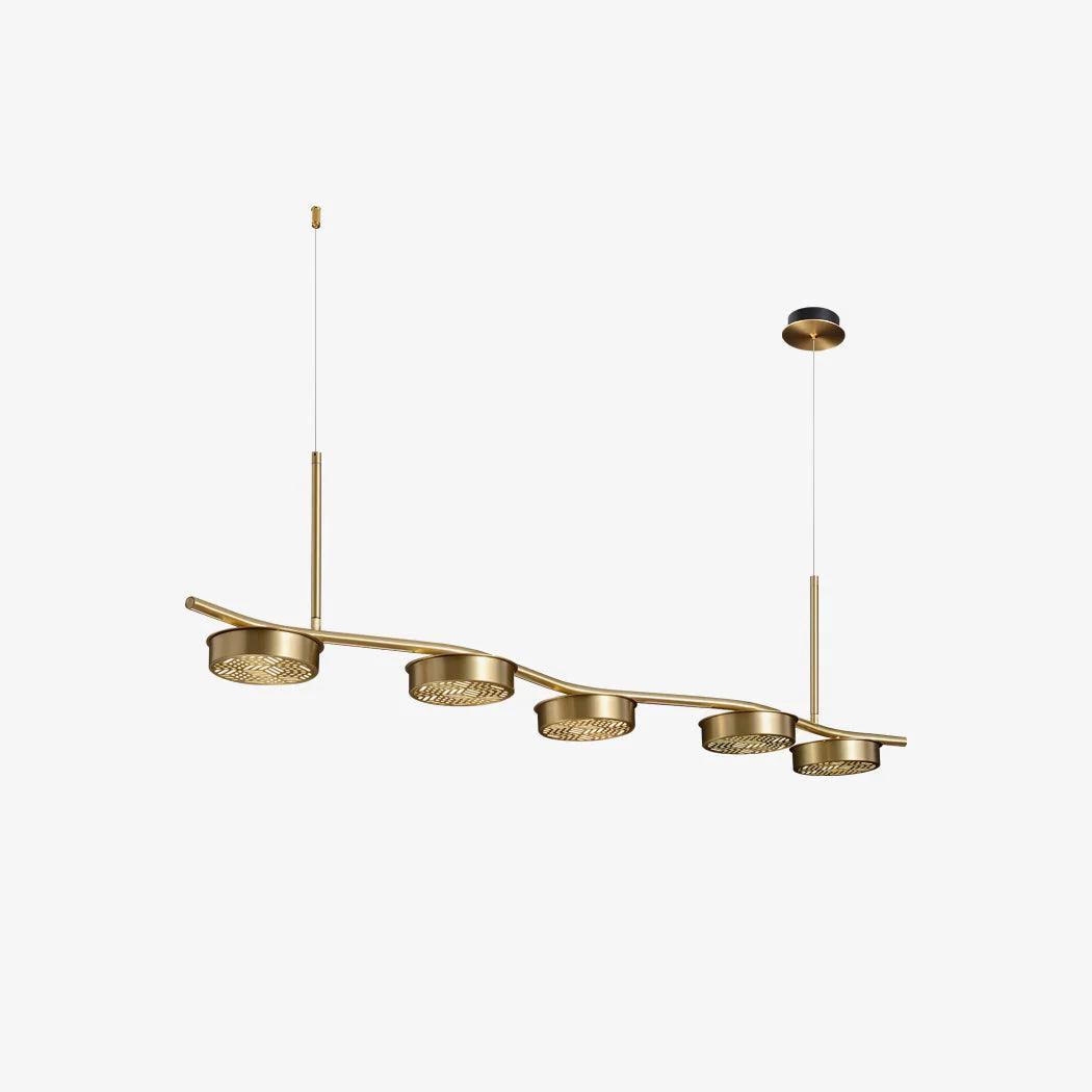 Люстра Eichholtz Aldo - 140см x 7см, золотой, холодный свет