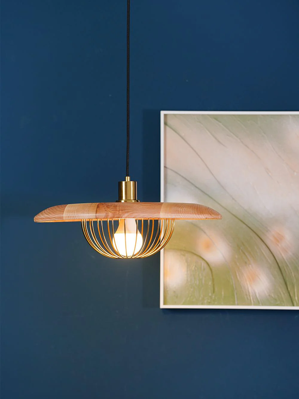 Подвесной светильник Kasa - ∅35см x 20см, медь
