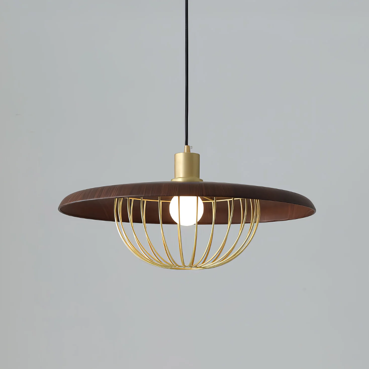 Подвесной светильник Kasa - ∅35см x 20см, медь