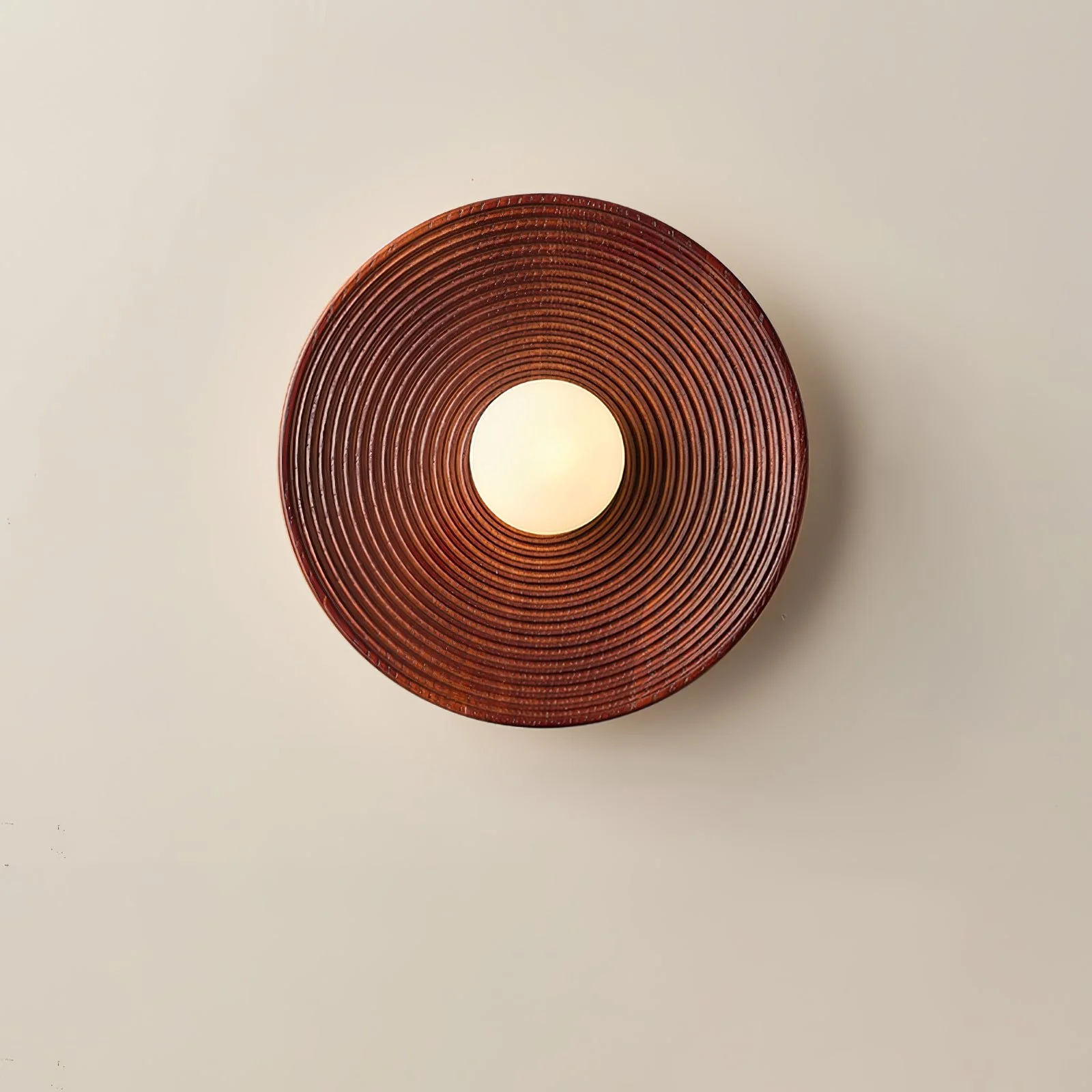 Lumina Contour Wooden Sconce - ∅ 11.0″ / Dia 28cm Set of 2 / Wood color
