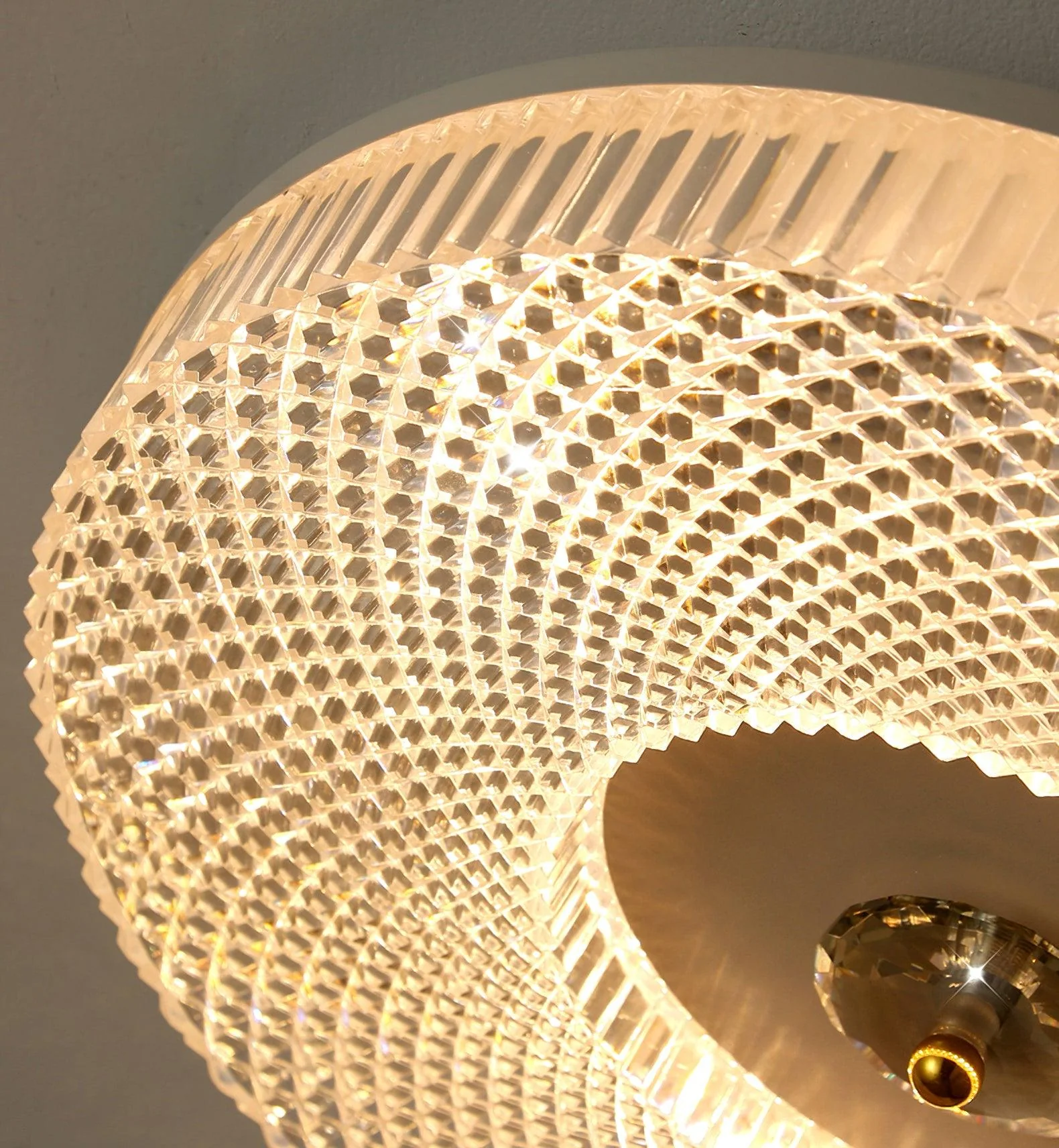 Потолочный светильник Ayla LED Flush Mount - ∅40см х 7см, белый, теплый свет