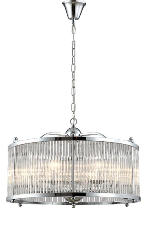 Люстра Crystal Lux TADEO TADEO SP6 D600 CHROME/TRANSPARENTE