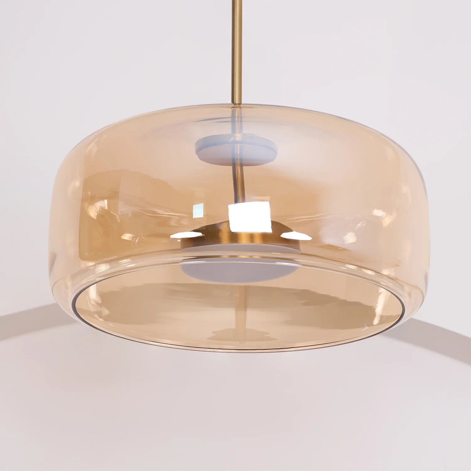 Подвесной светильник Metro Sphere Glass - ∅26см x 25см, черный, дымчато-серый, теплый свет