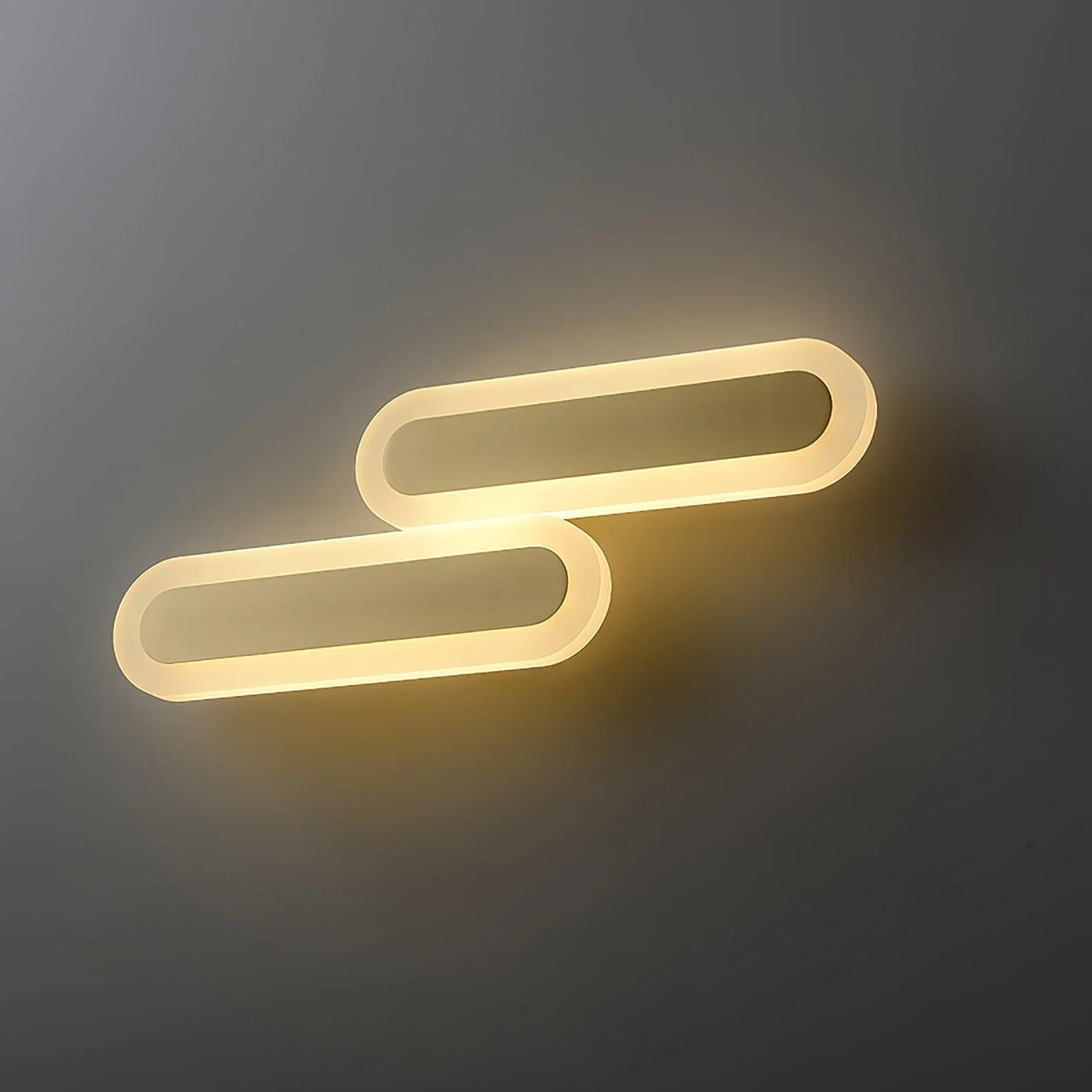Daba Wall Lamp - W 6.3″ x H 17.7″ / W 16cm x H 45cm Set of 2 / Gold / Warm Light