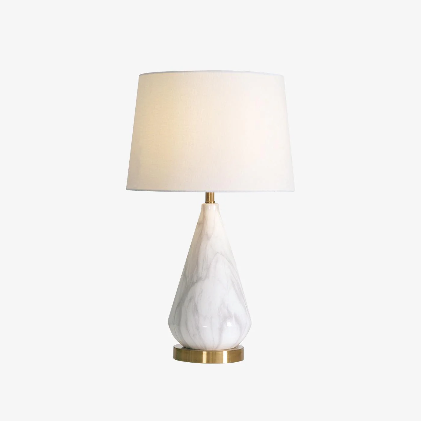 Marble Diamond Table Lamp - ∅ 13.8″ x H 24.8″ / Dia 35cm x H 63cm / Black / US plug