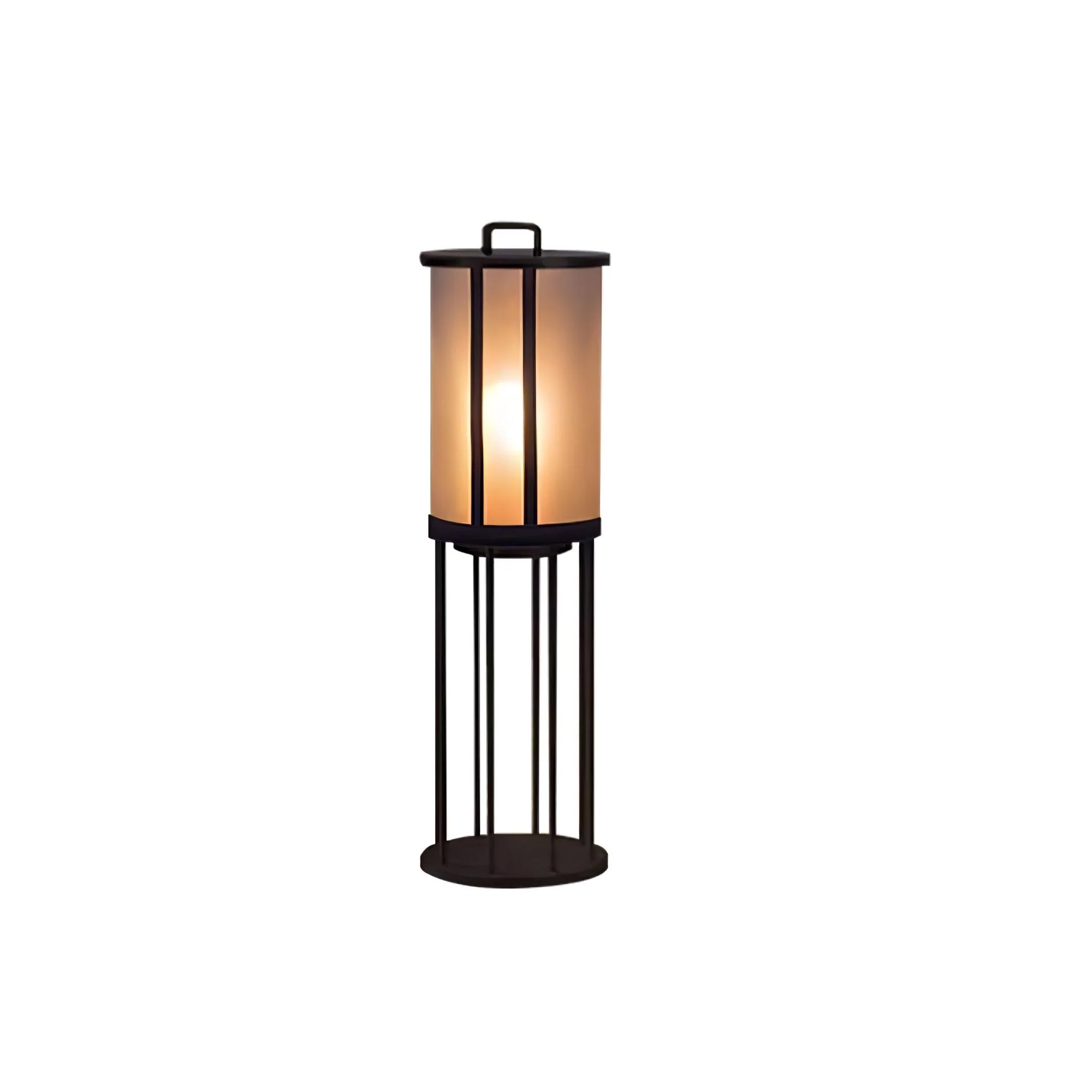 Уличный фонарь Round Pillar Acrylic Lantern - модель A ∅28см x 60см, теплый свет, проводной