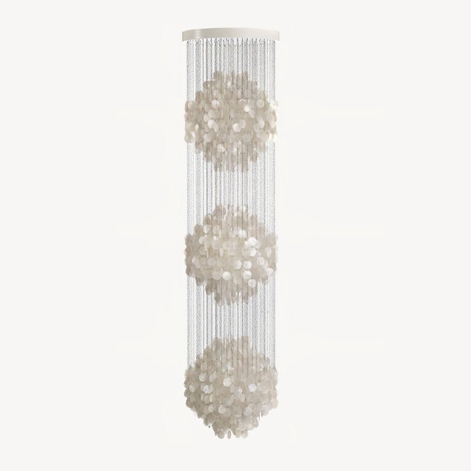 Люстра Shell Waterfall - ∅80см x 200см, белый