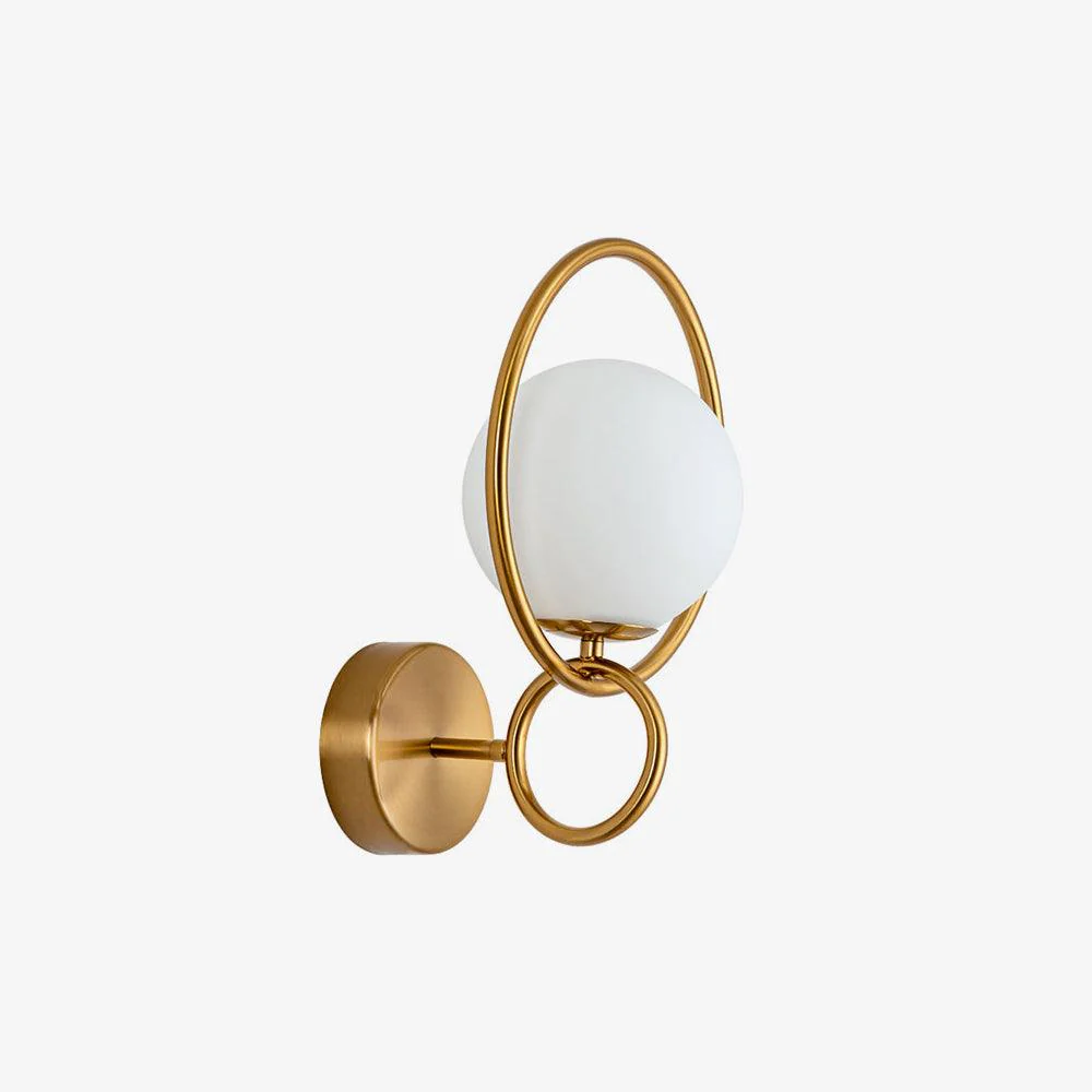 Fort Halo Gold Wall Light - Set of 2 / Black