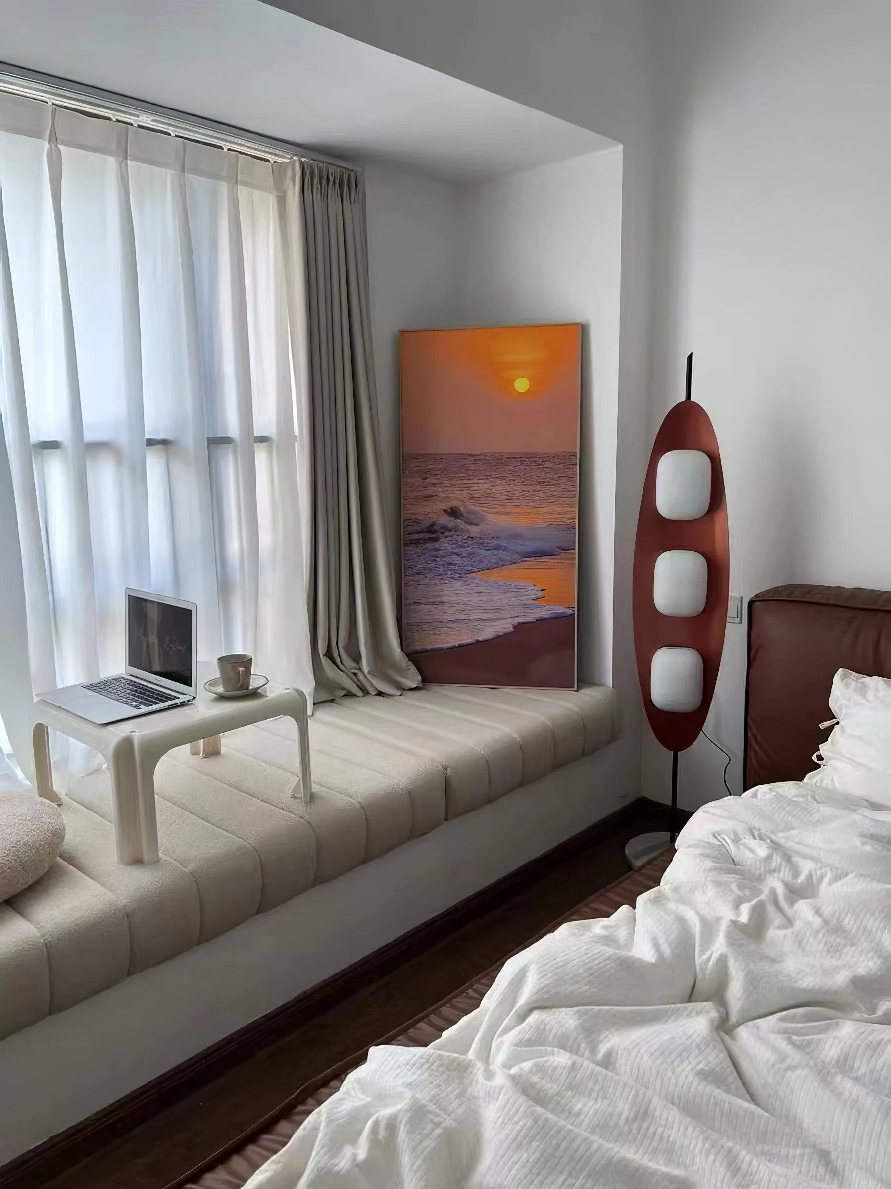 Торшер Surfboard - ∅30см x 160см, тик