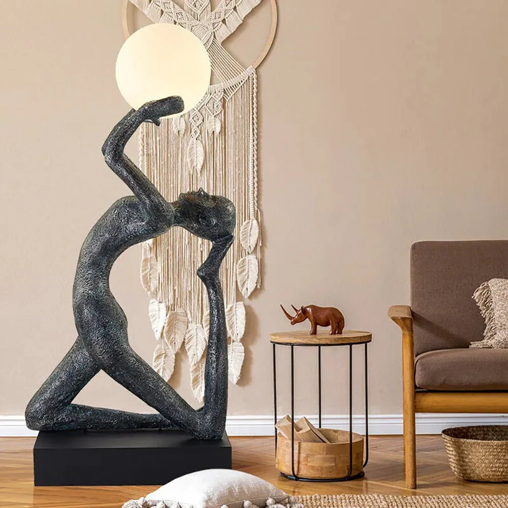 Торшер Isadora Sculpture - ∅65см x 145см, черный