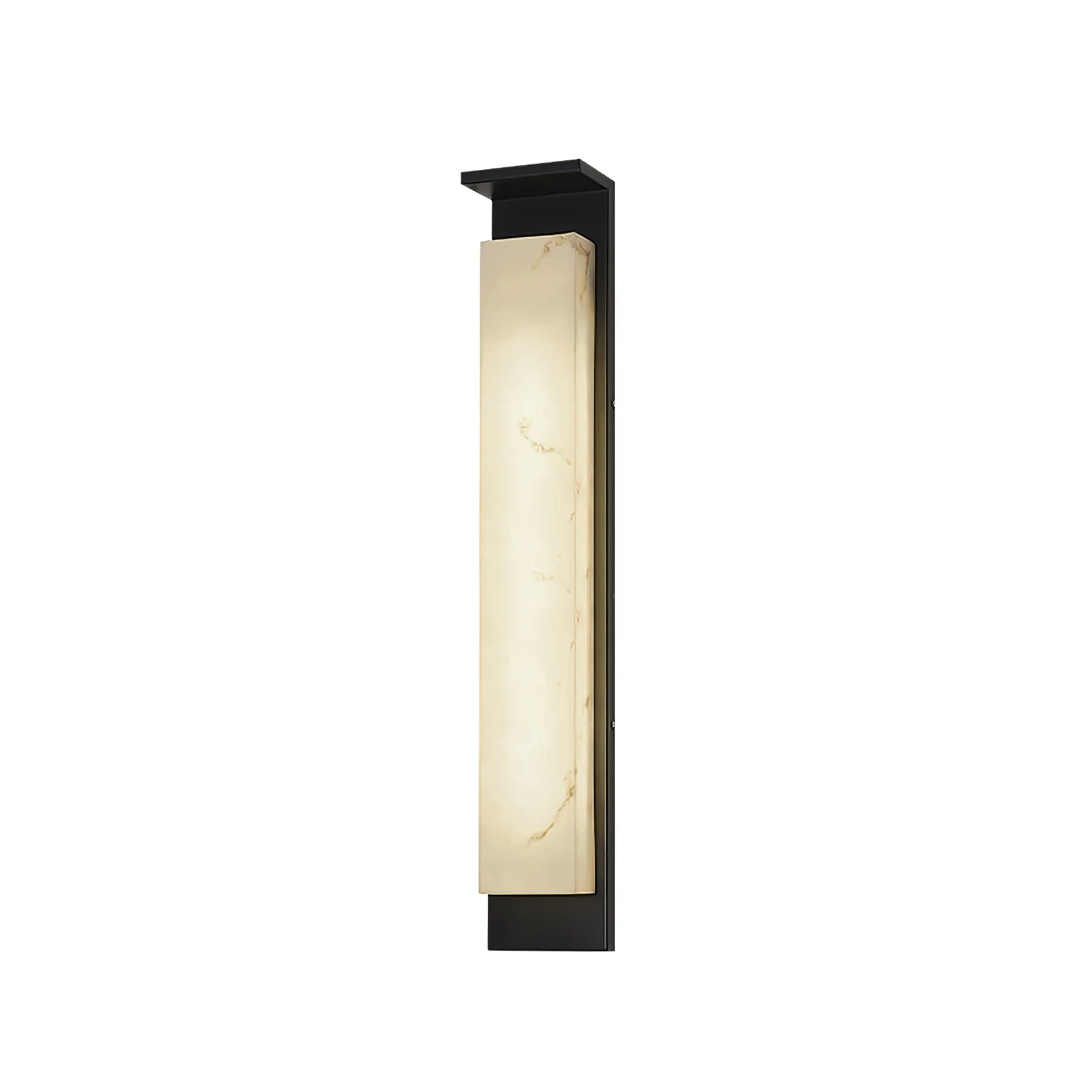 Delaney Outdoor Wall Light - Model A L 6.3″ x W 4.3″ x H 19.7″ Set of 2 / Black & White / Warm Light