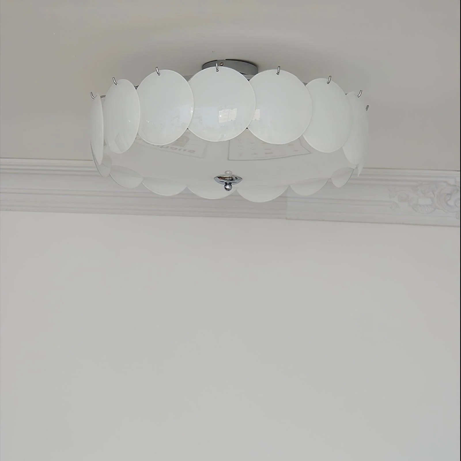 Потолочный светильник Pembridge - ∅40см x 23см, медь, белый