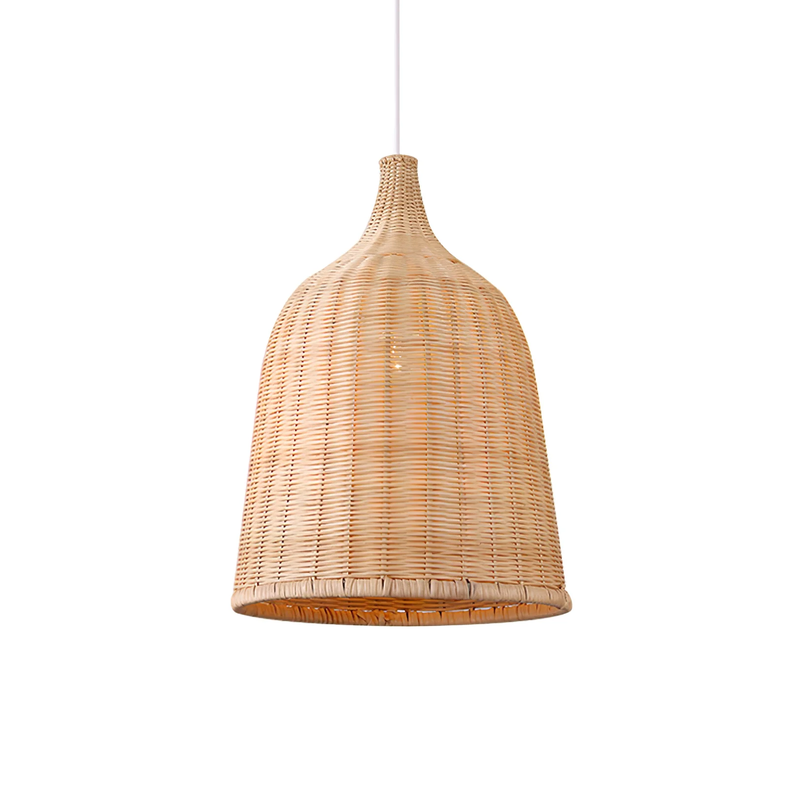 Подвесной светильник Rattan - ∅30см х 30см, натуральный ротанг