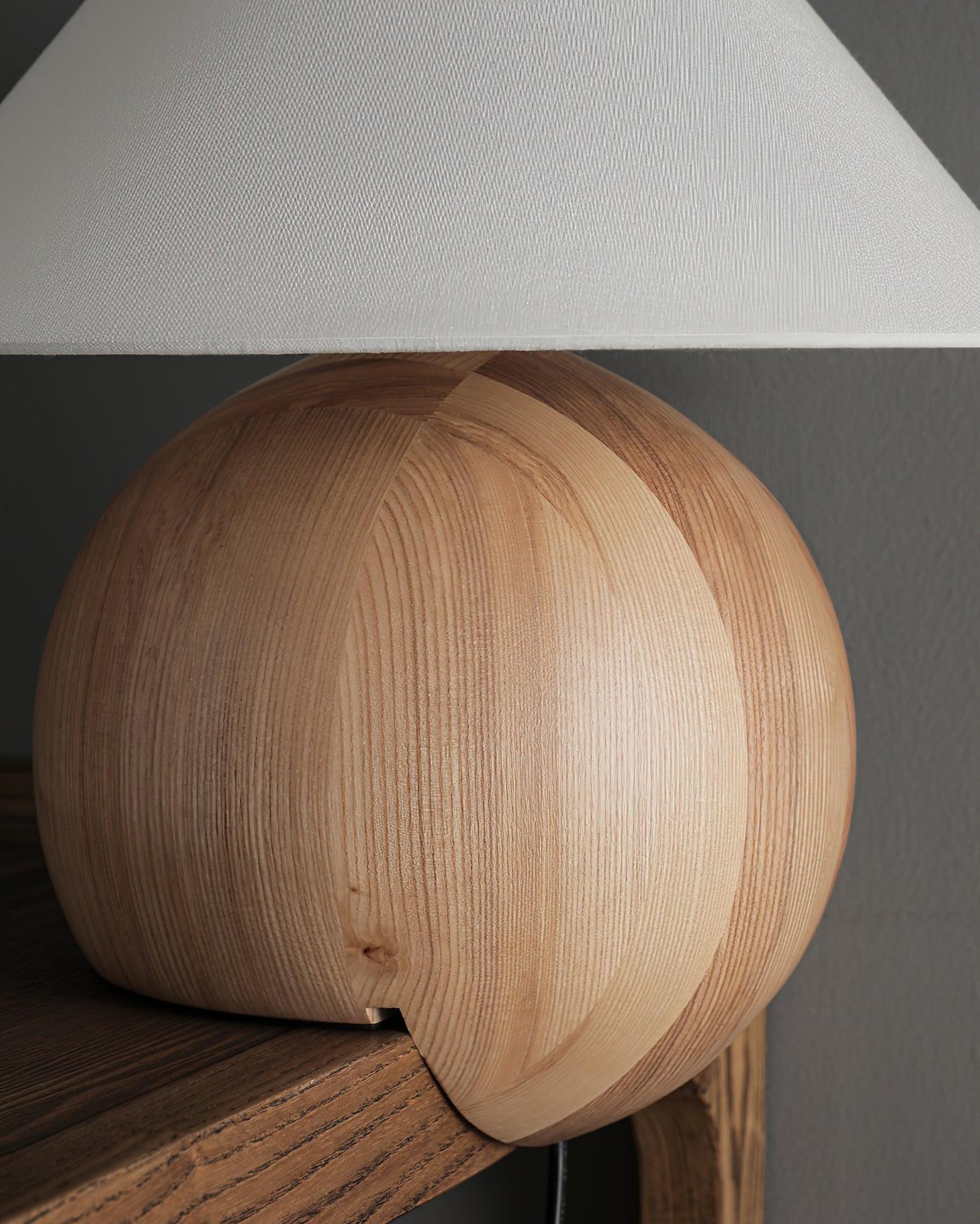 Настольный светильник Corner Log - ∅35см x 38см, черный