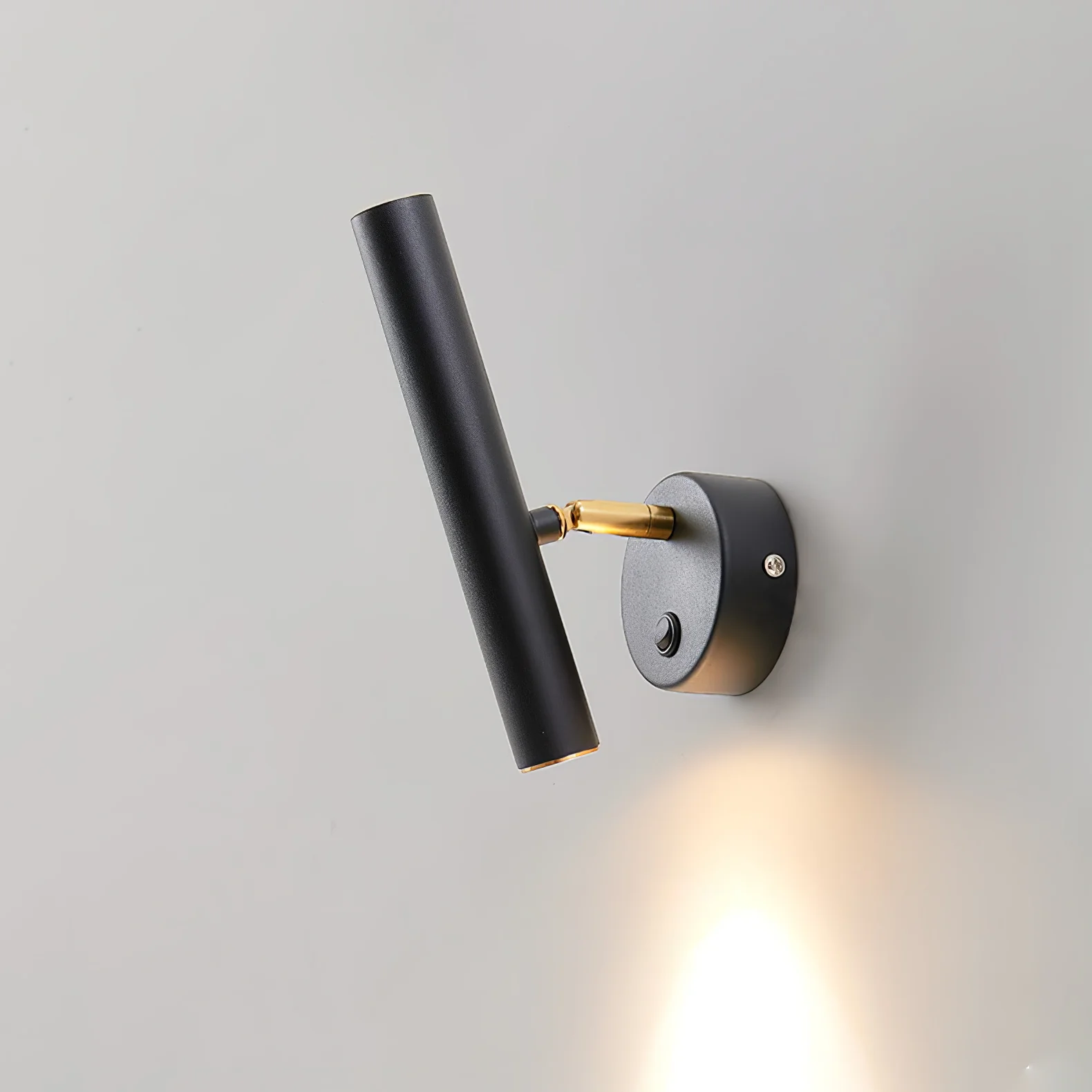 Slender Adjustable Wall Lamp - Set of 2 / Black / Warm Light