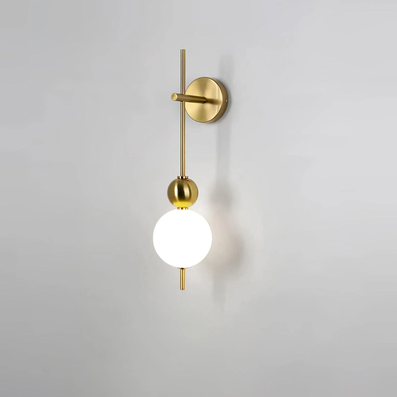 Candied Haws String Wall Lamp - ∅ 10.2″ x H 32.3″ / ∅ 15cm x H 82cm Set of 2 / Gold & White / Warm Light
