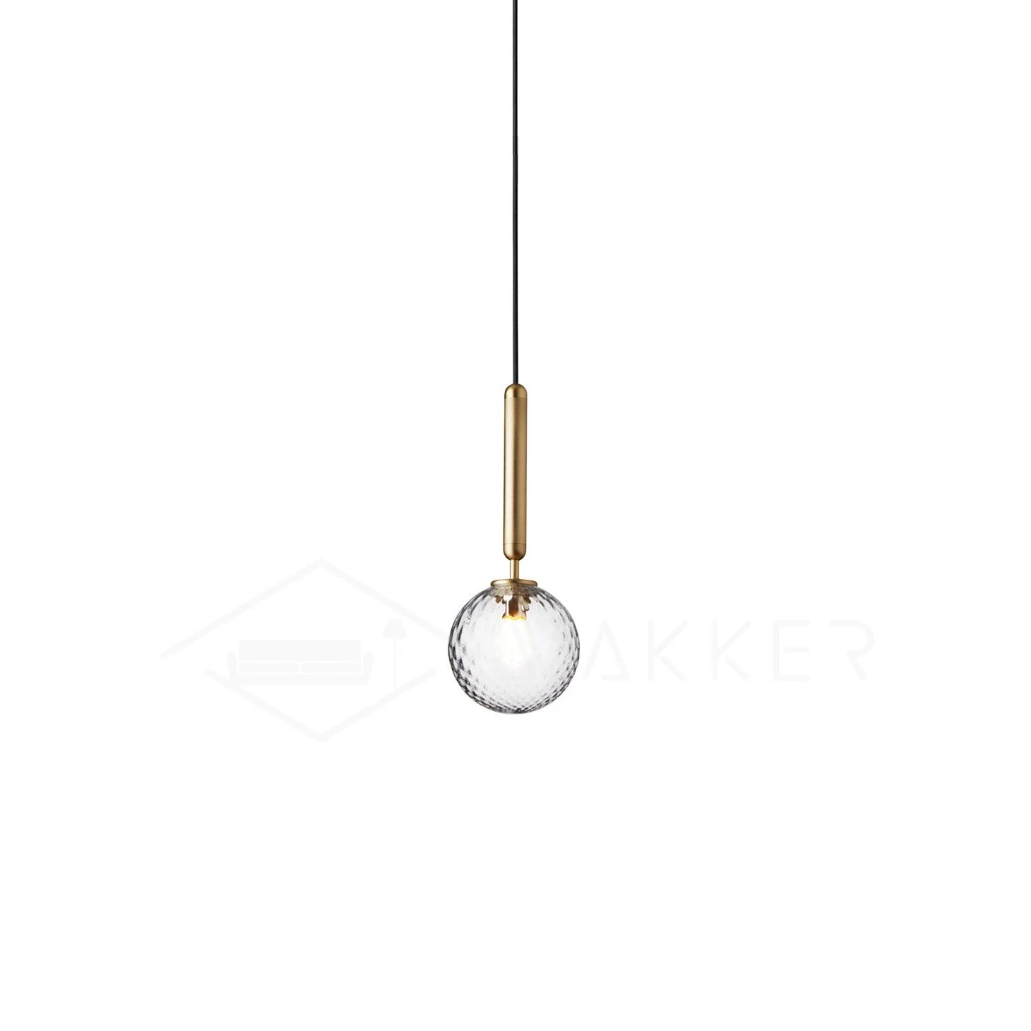 Подвесной светильник Luminae - 3 подвеса ∅20см x 150см, золотой, белый