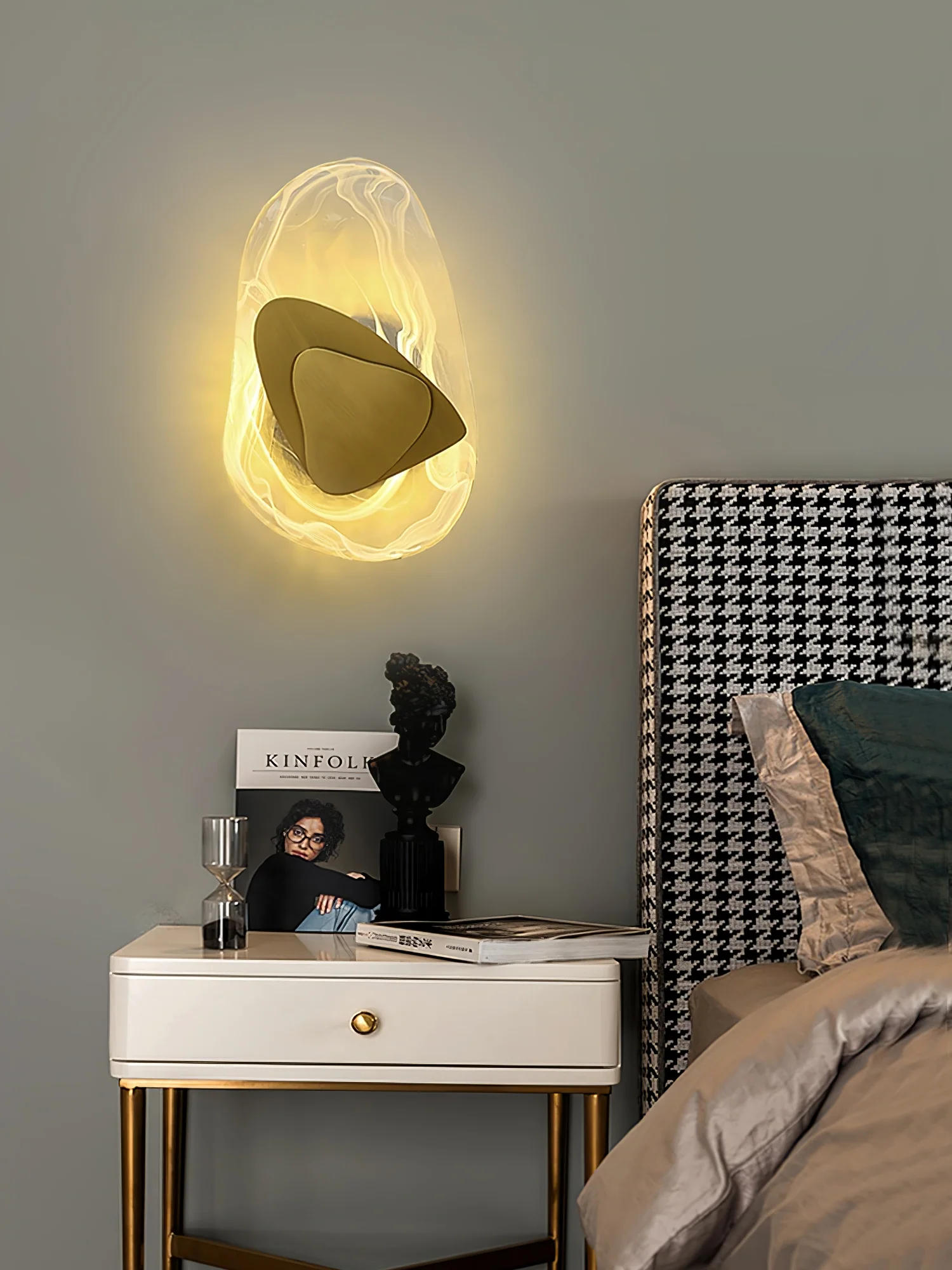 DC1725 Wall Lamp - ∅ 7.9″ x H 12.2″ / Dia 20cm x H 31cm Set of 2 / Copper / Cool Light