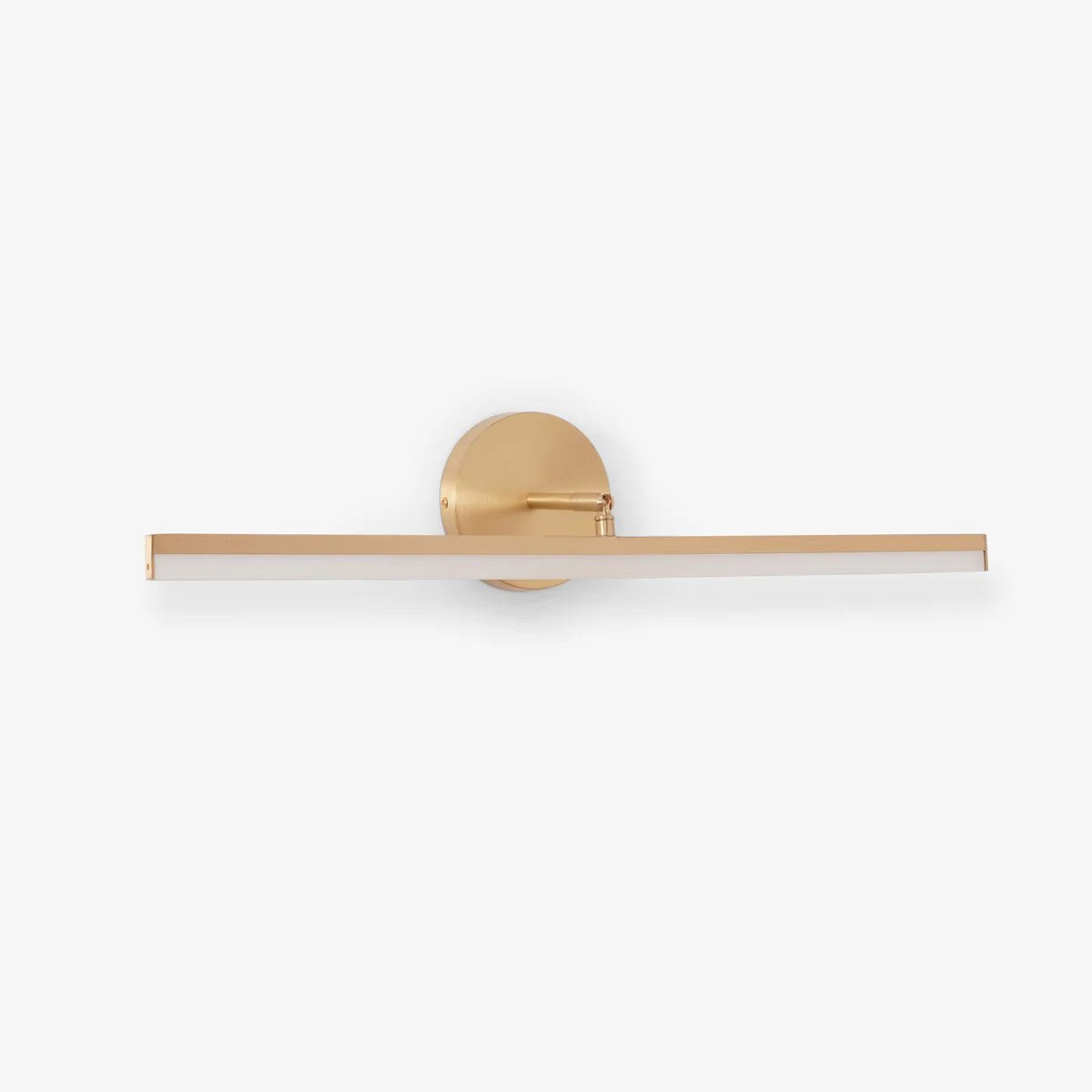 Настенный светильник Brass LED Bath Vanity - 60см х 12см, латунь, белый, теплый свет, диммер