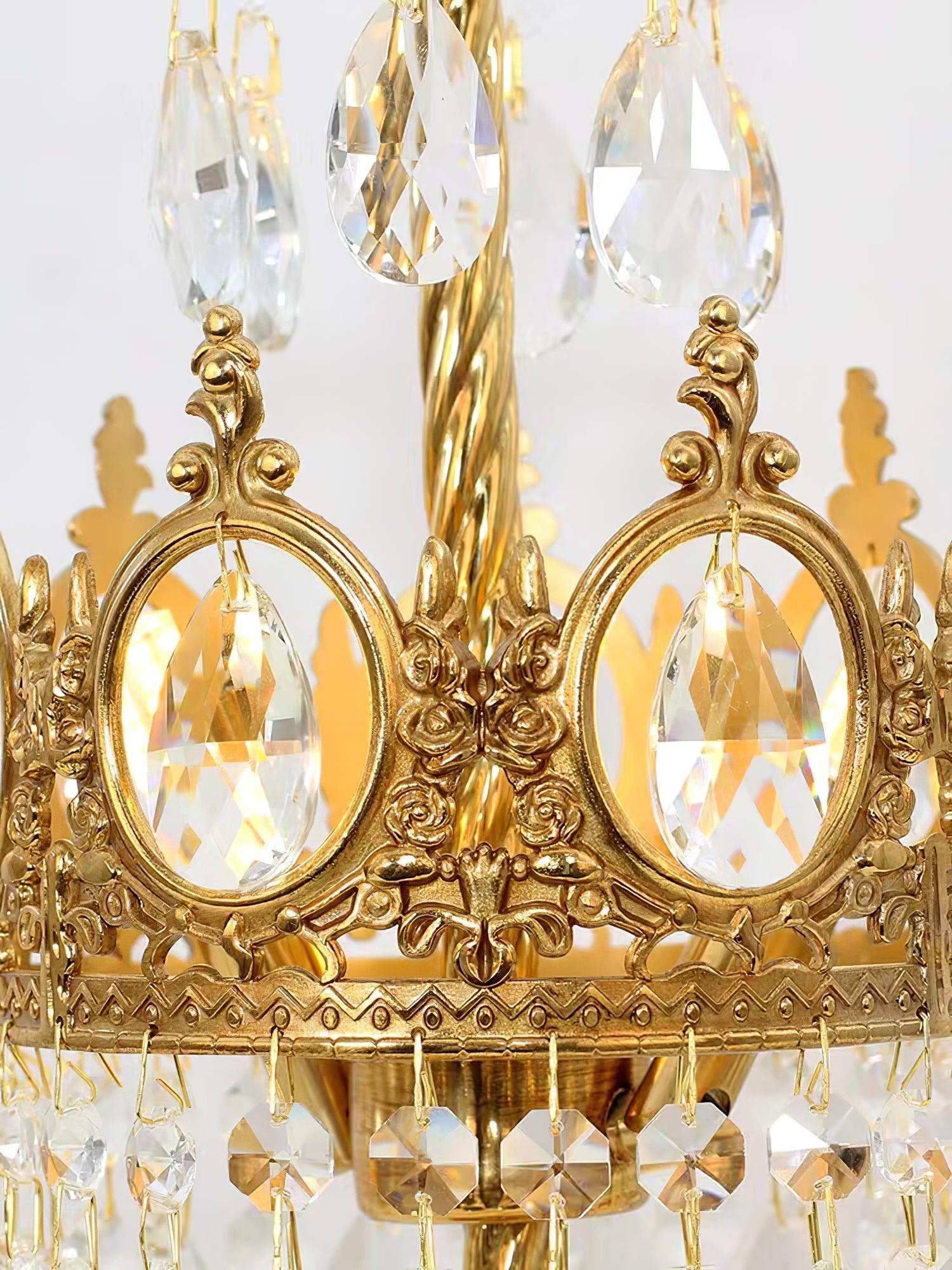 Настольный светильник Vintage Crystal - ∅20см x 45см, медное покрытие