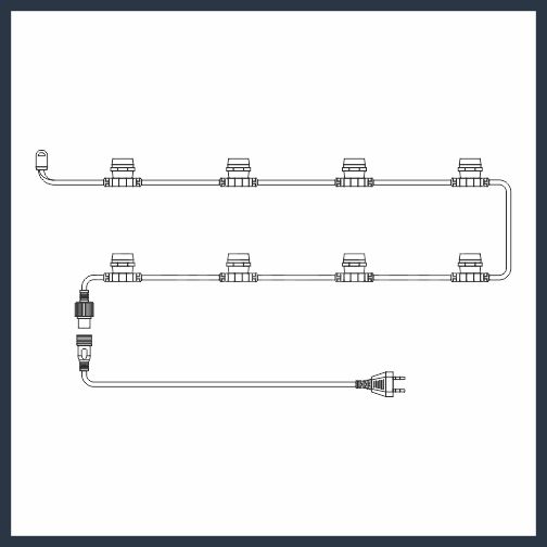 Белт-лайт шаг 20 Teamprof TPF-BL2-50M-250-B