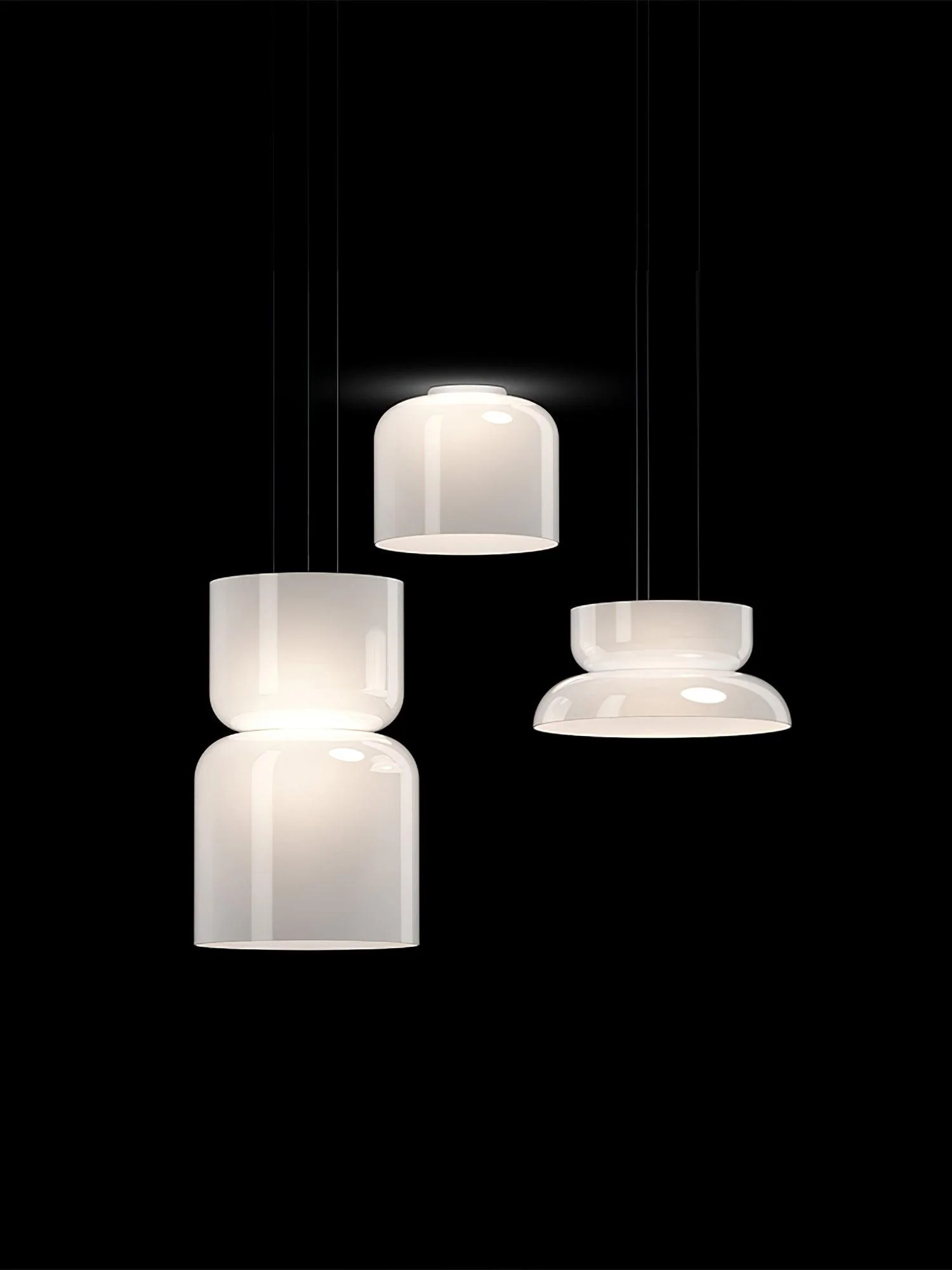 Подвесной светильник Totem Led - ∅33см x 36см, белый, теплый свет