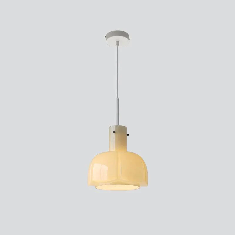 Подвесной светильник Lumina Petal Glass - ∅26см x 40см, коричневый
