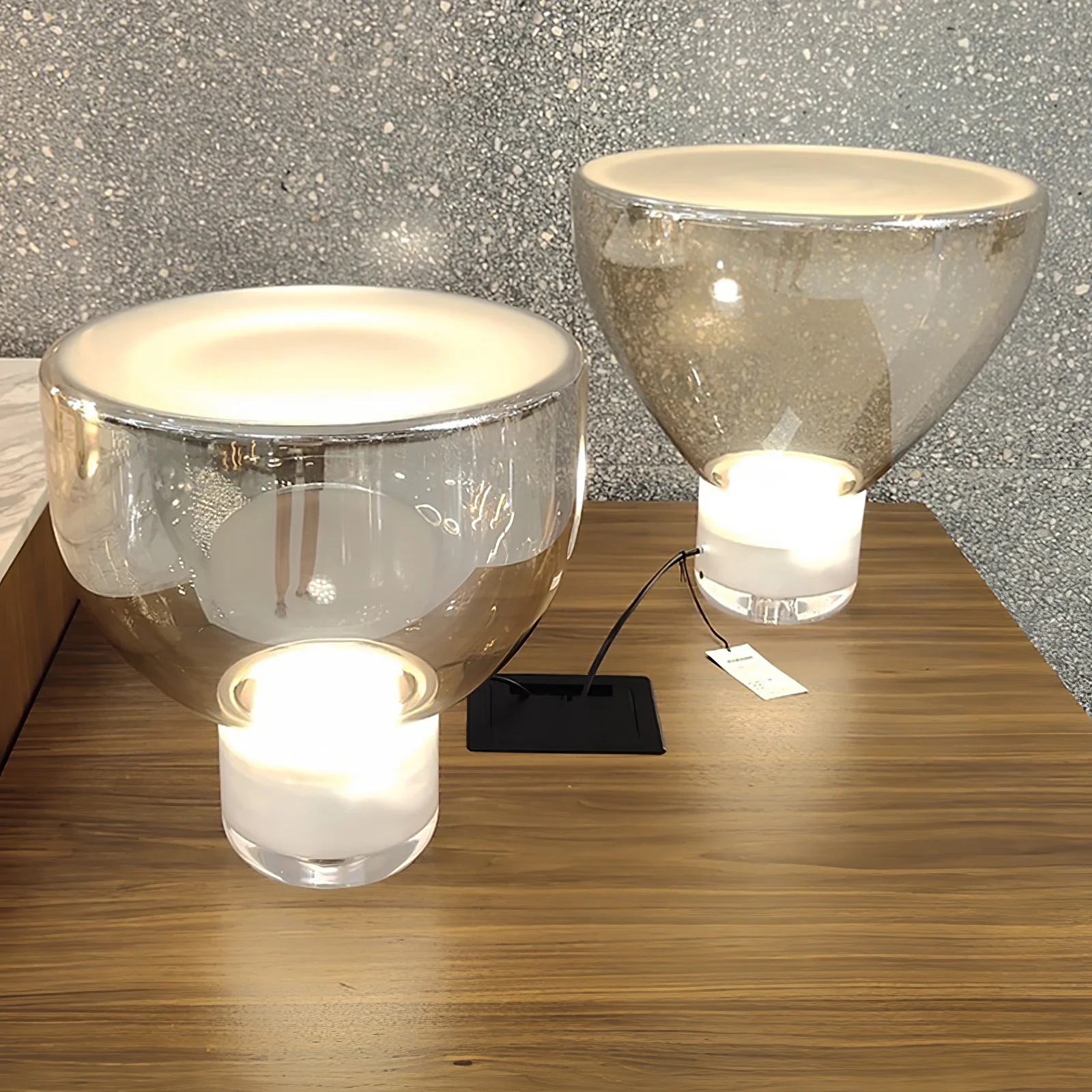 Aella Table Lamp - ∅ 14.9″ x H 14.5″ / Dia 38cm x H 37cm / Cognac / UK plug