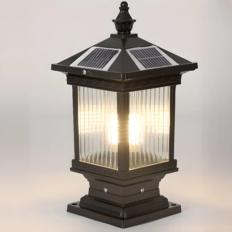 Уличный светильник Solar Classic Lantern - модель A, 20см x 20см x 40см, черный, прозрачный