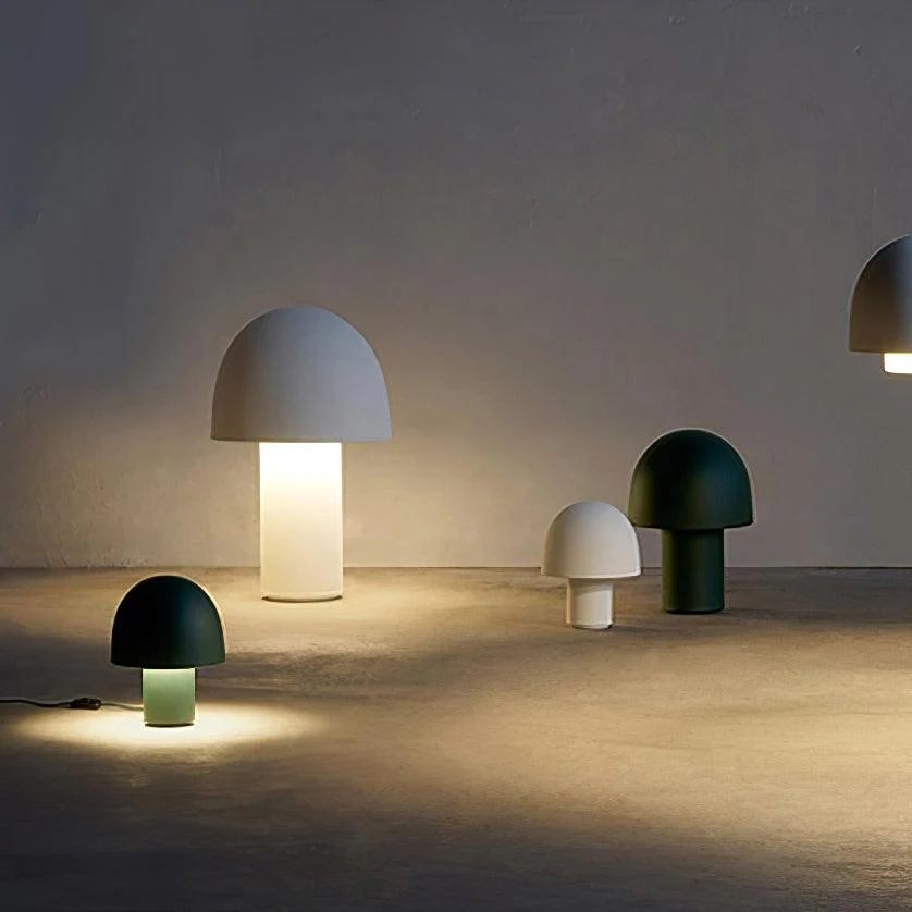Mushroom Umbrella Table Lamp - ∅ 7.9″ x H 11.4″ / Dia 20cm x H 29cm / Orange / US plug